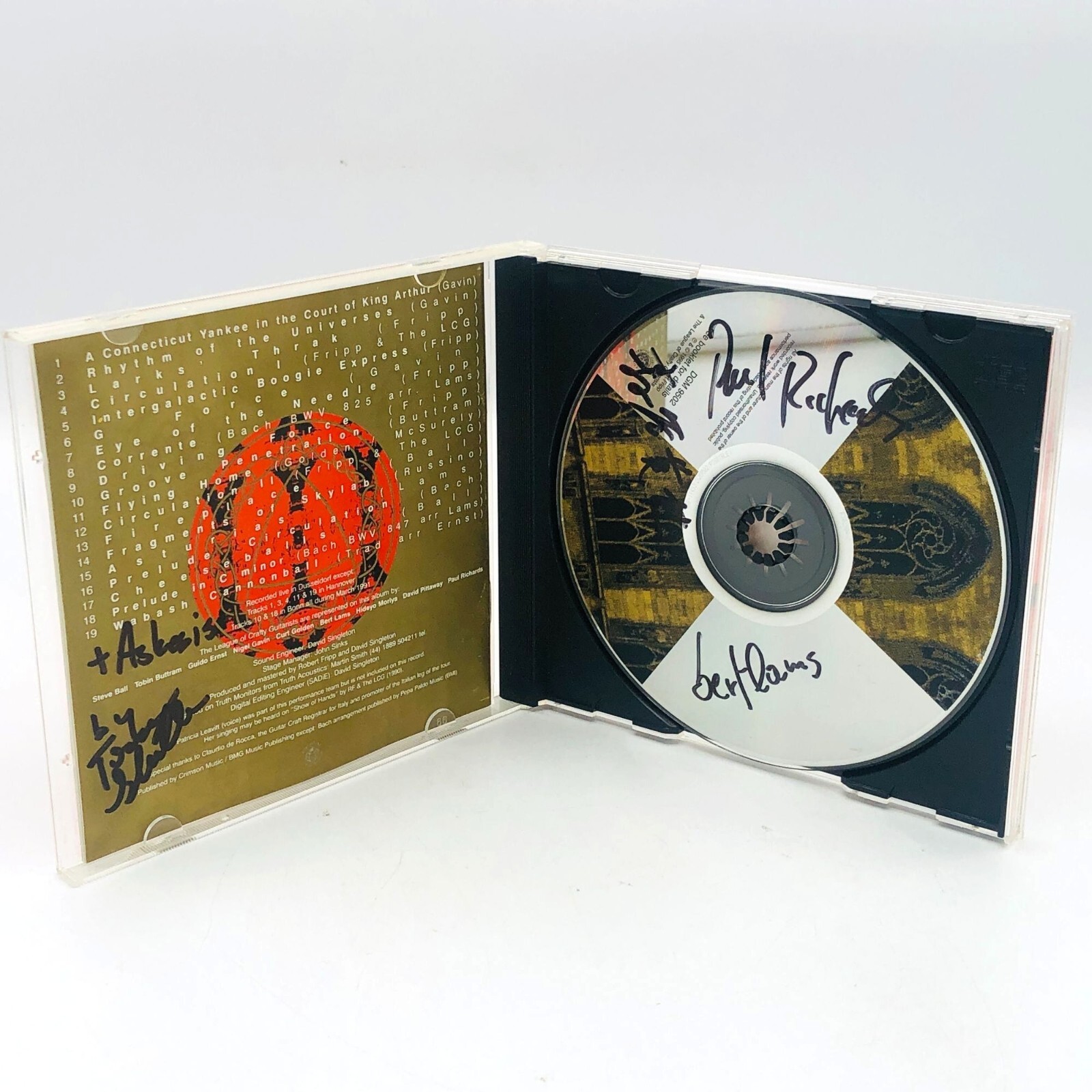 Robert Fripp & The League Of Crafty Guitarists, DGM 9502, Autographed CD