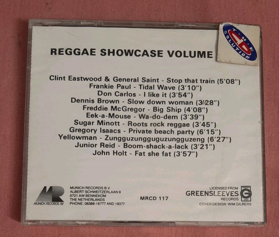 Reggae Showcase Volume One Switzerland import CD MRCD 117