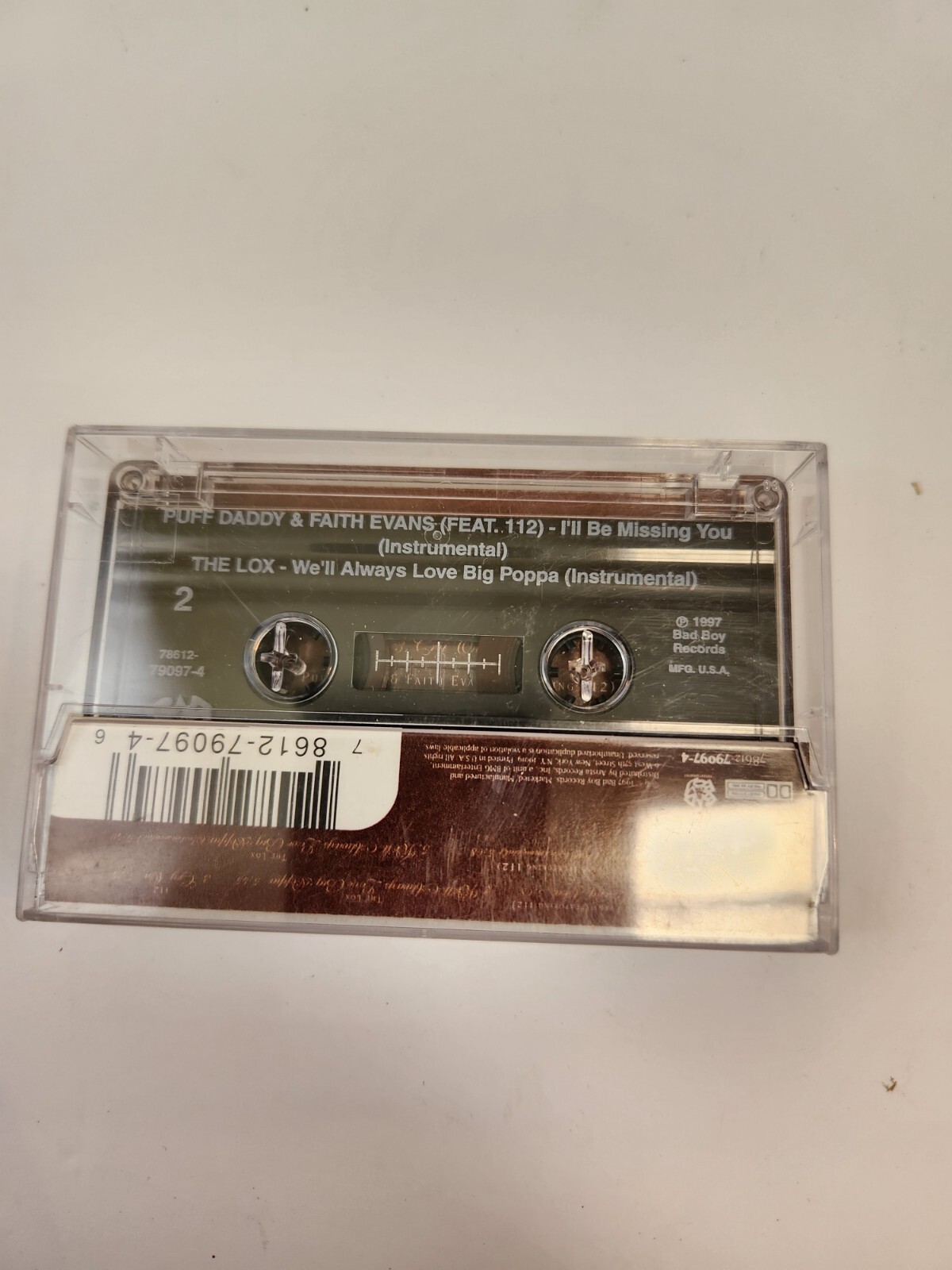 Tribute to the Notorious B.I.G. by Various Artists Cassette 1997 Bad Boy Records