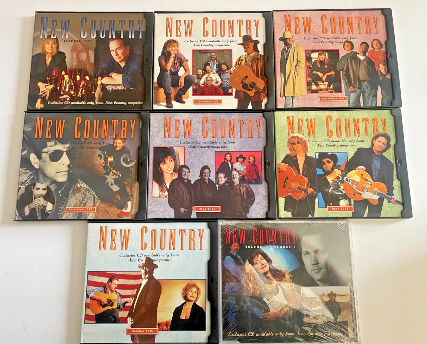 New Country Magazine CD Lot - 1990's - Brand New