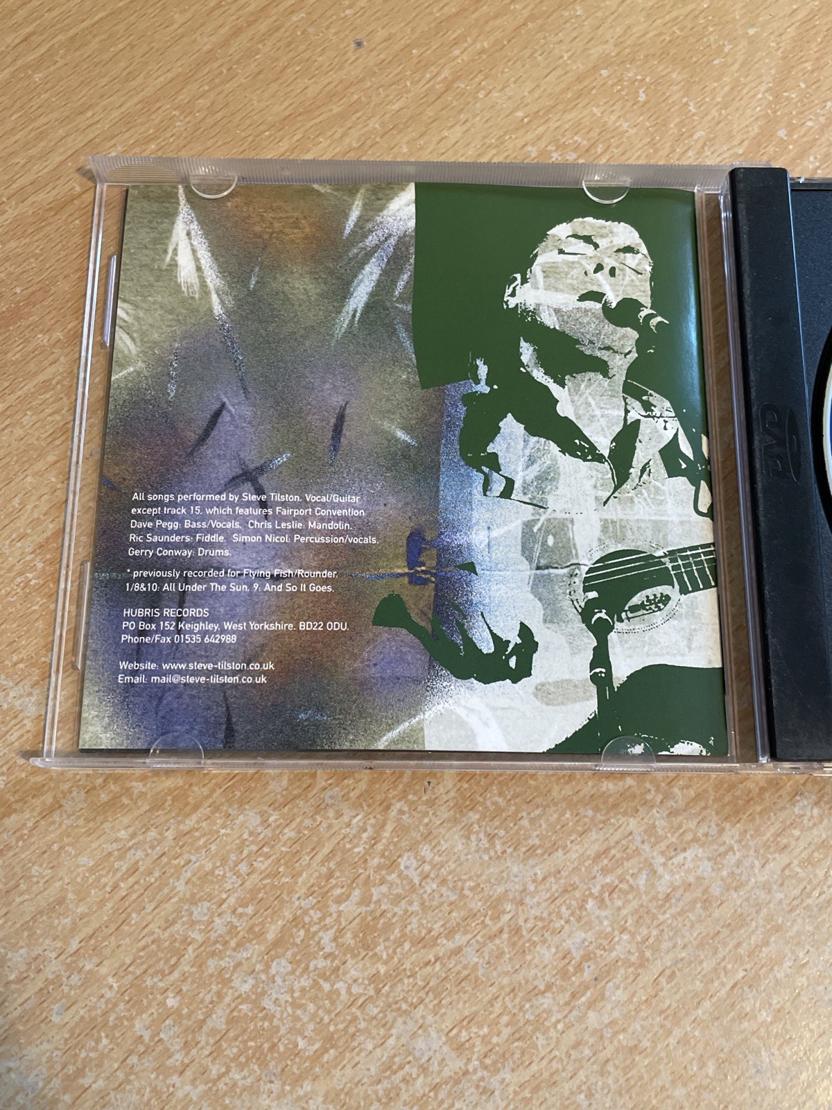 Steve Tilston - Live Hemistry (Live Recording, 2004) CD Music