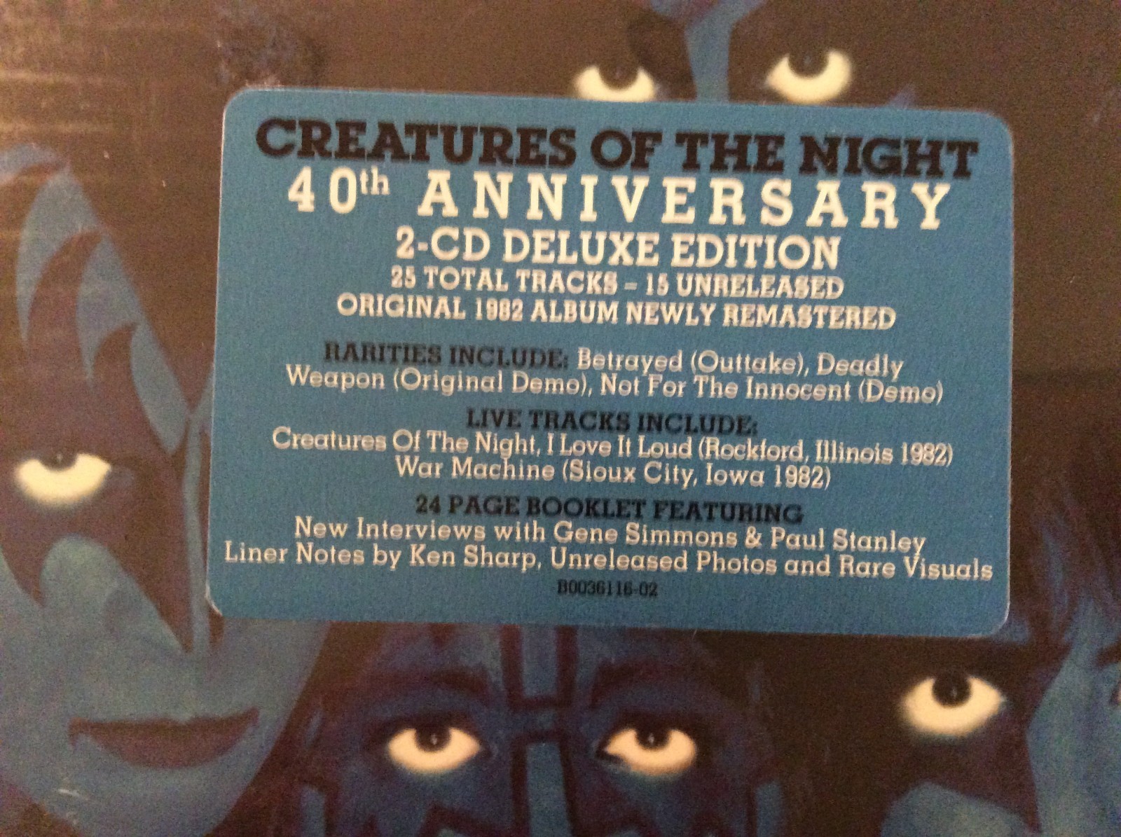 Kiss Creatures Of The Night (40th Anniversary) [2 CD Deluxe Edition] NEW Sealed