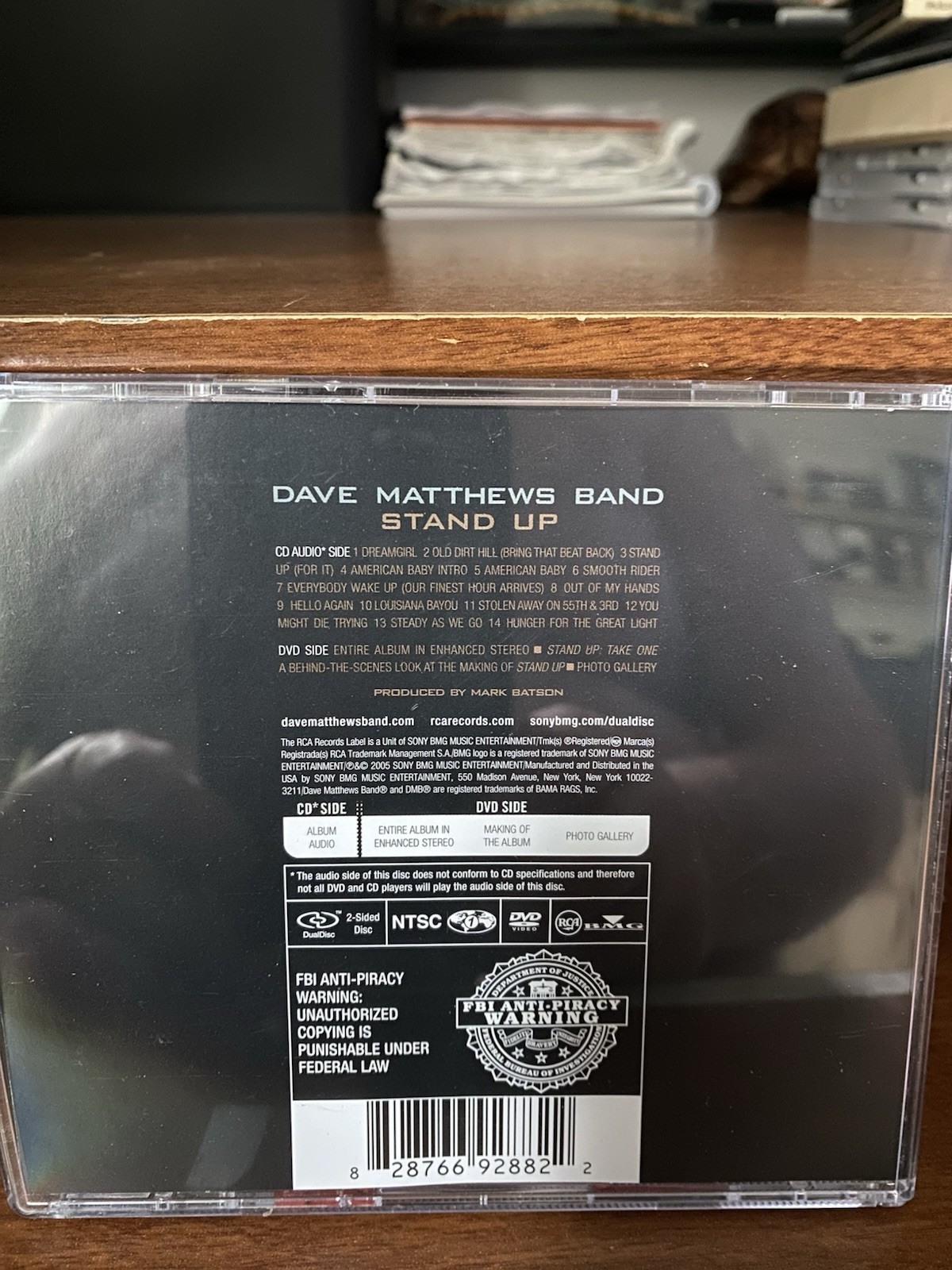 Dave Matthews Band Stand Up CD/DVD Dual Disc In Unique Jewel Case Rare