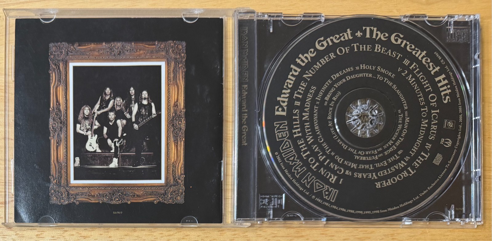 Iron Maiden Edward The Great Greatest Hits CD 2002 Sanctuary NM