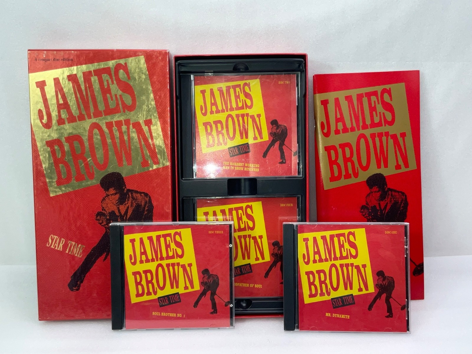 James Brown Star Time 4 CD Box Set Anthology Soul Funk R&B 1991 Polydor 35th Ann