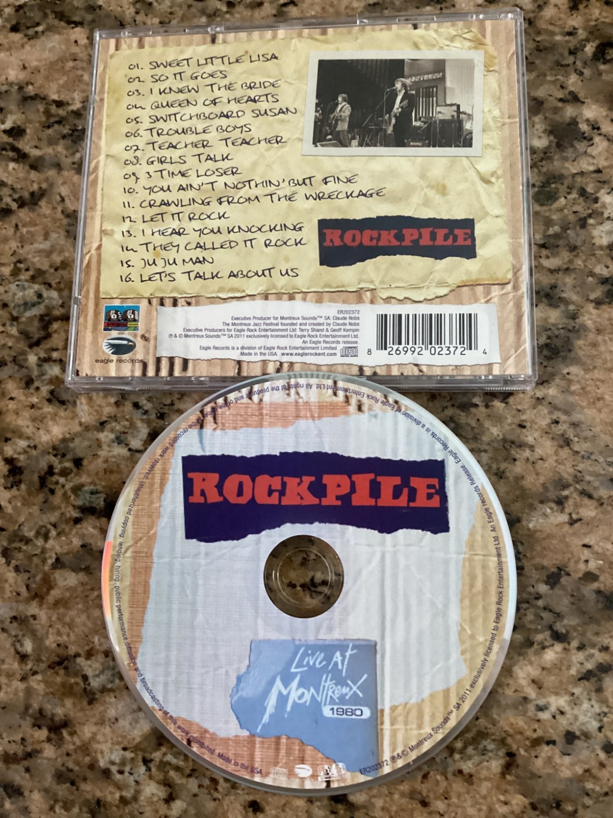 Rockpile Live at Montreux 1980 (CD) Used Like New. 16 Tracks.