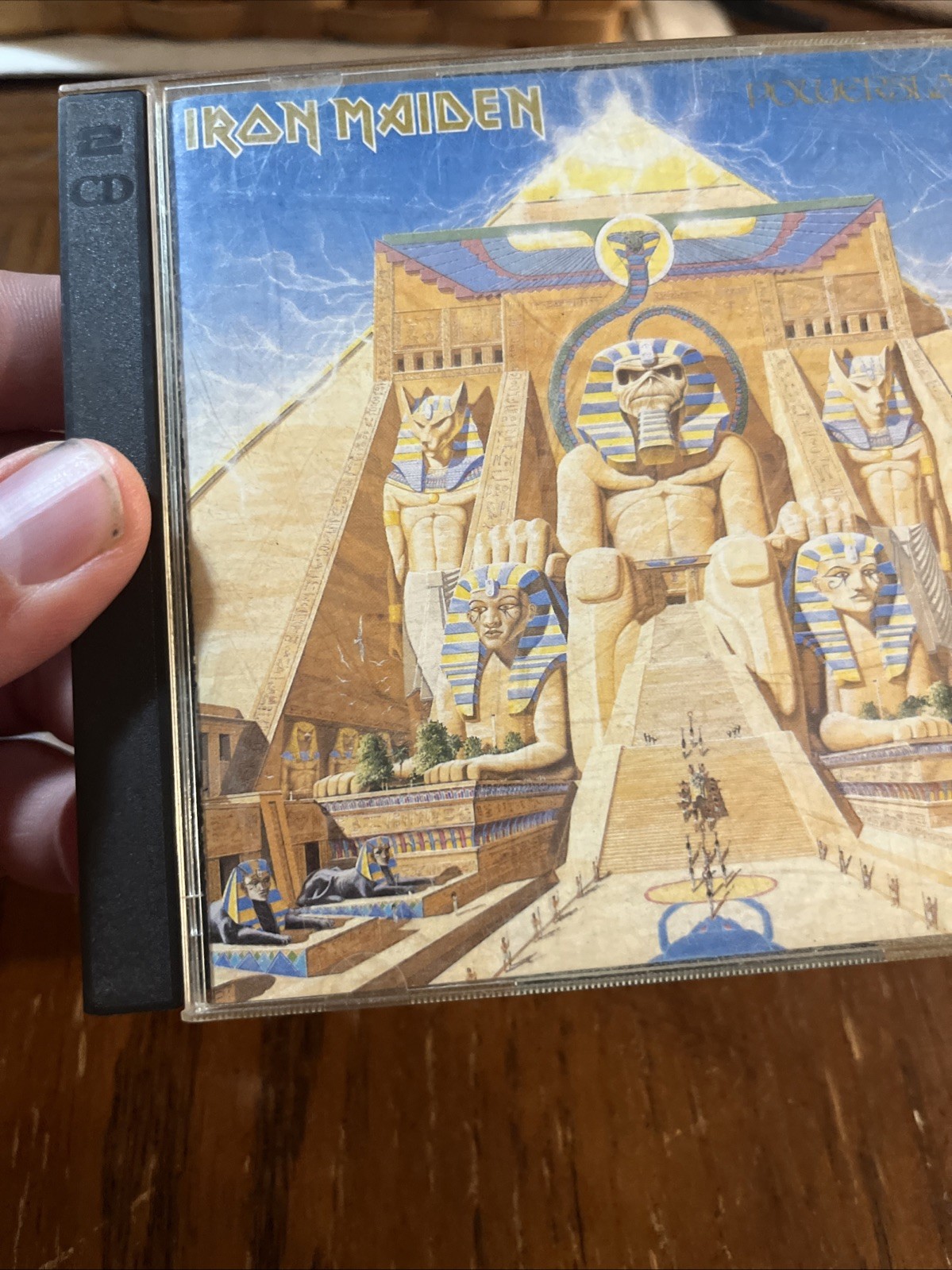 Iron Maiden Powerslave CD (1995, 2-Disc Set) RARE BONUS CD -CASTLE RECORDS