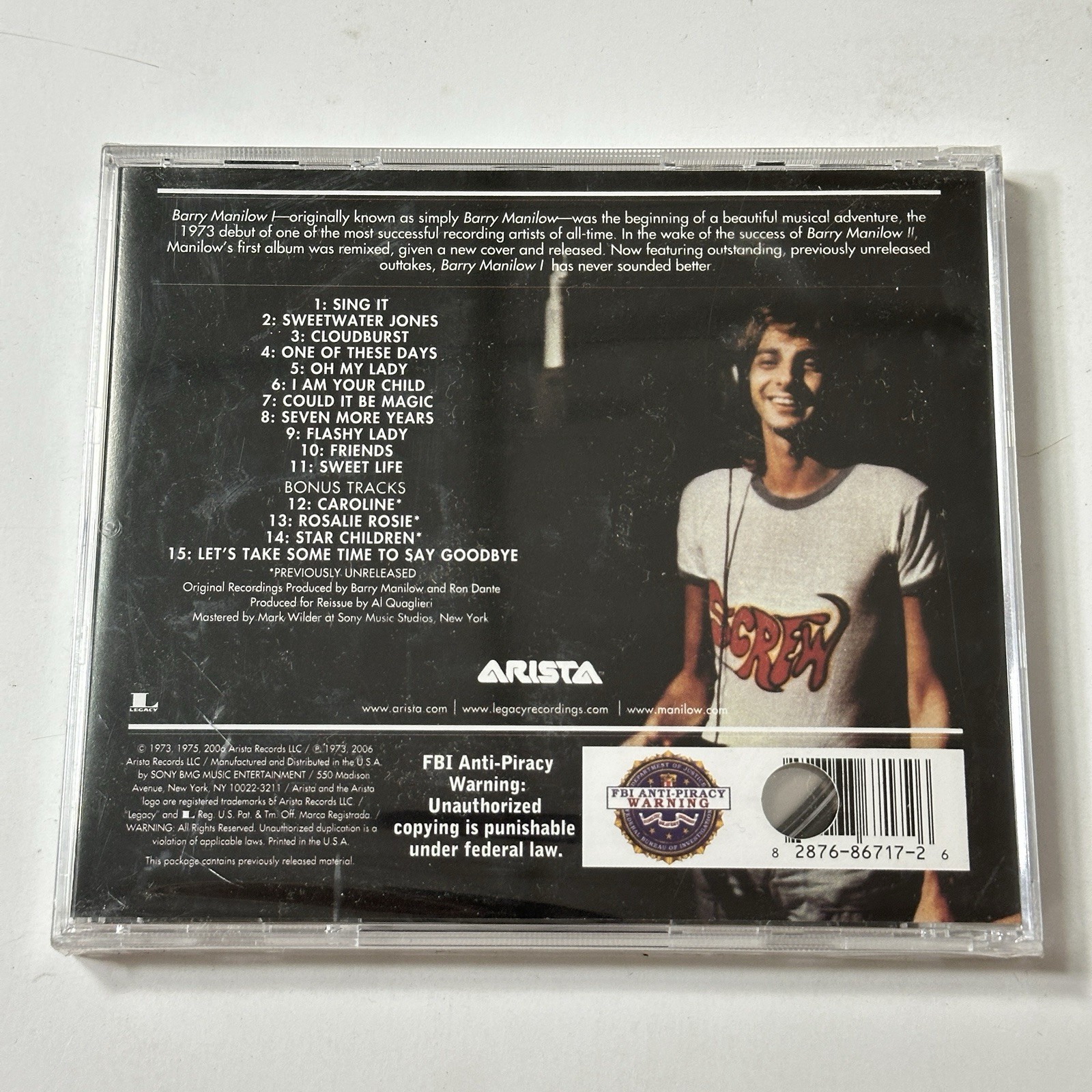 Barry Manilow I, 1973 (CD, 2006) Rare Promo Advance, Sealed!
