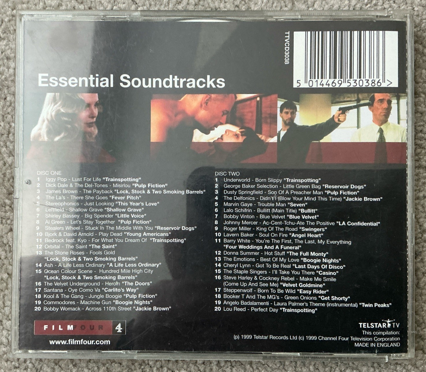 Essential Soundtracks Double CD 40 Tracks The Ultimate Movie Album Trainspotting