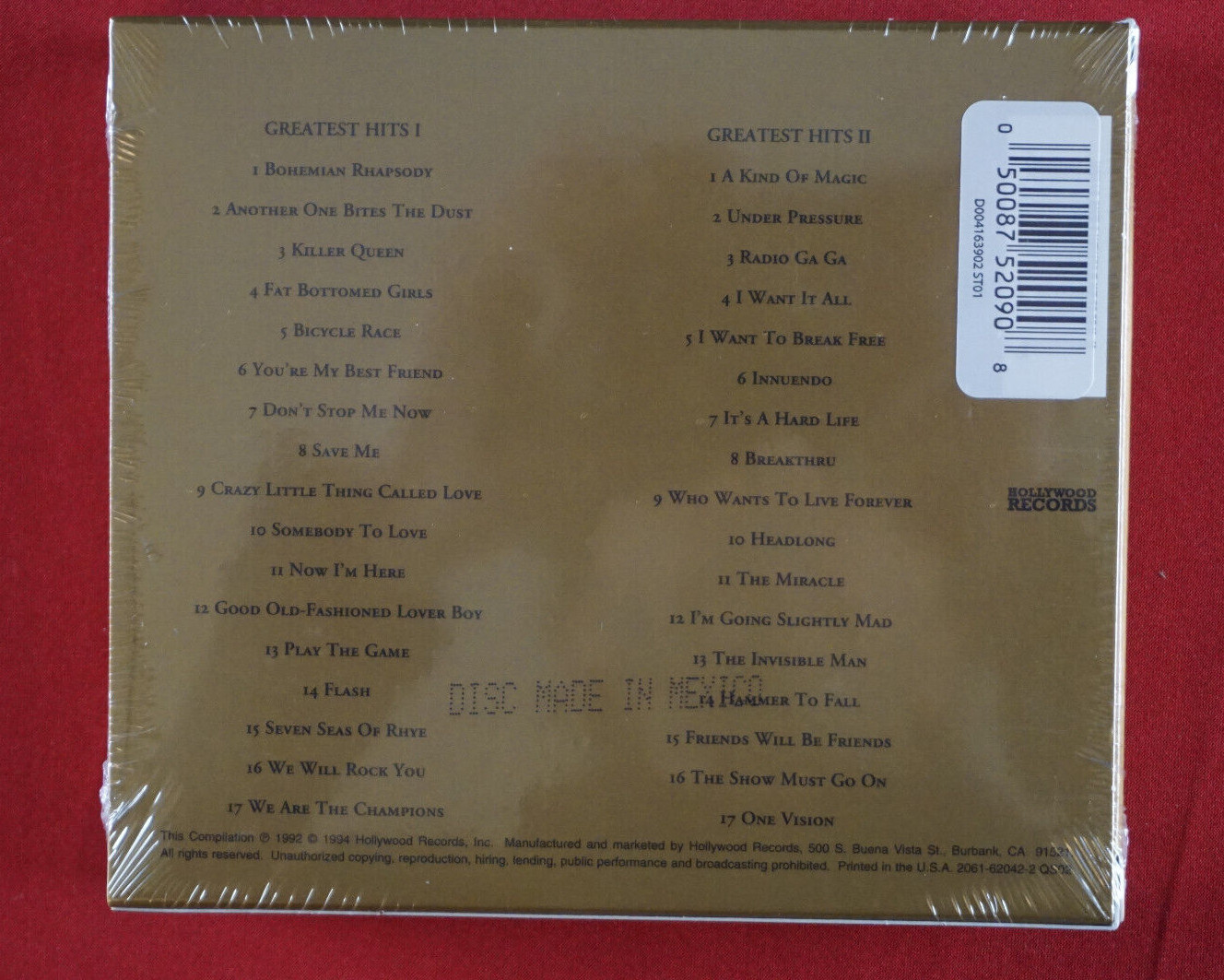 Queen Greatest Hits 2 CD Bohemian Rhapsody Under Pressure Save Me New Sealed
