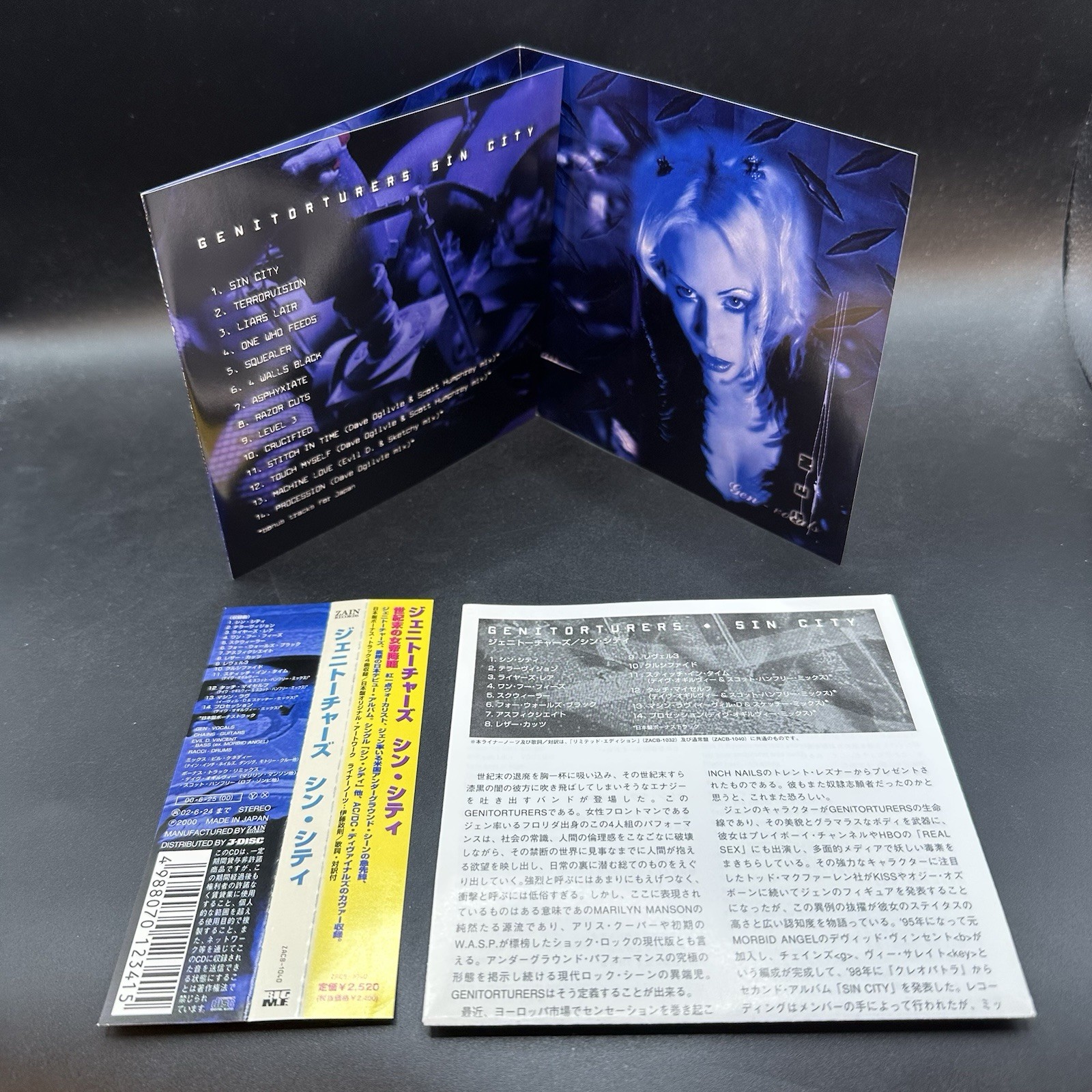 Genitorturers / Sin City First Edition 2000 Japan OBI CD