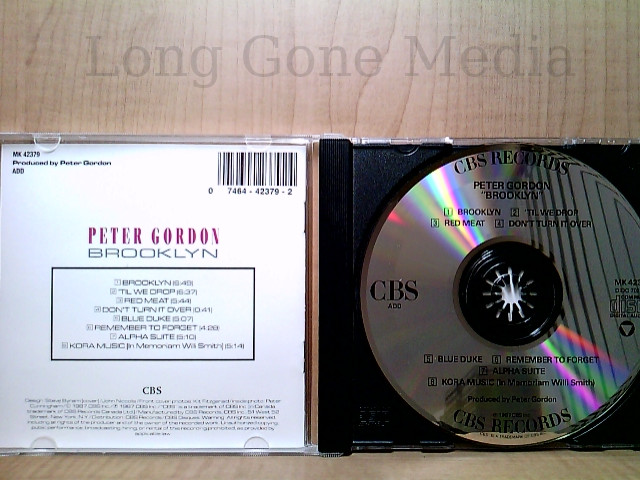 Brooklyn by Peter Gordon (CD, 1987, CBS)