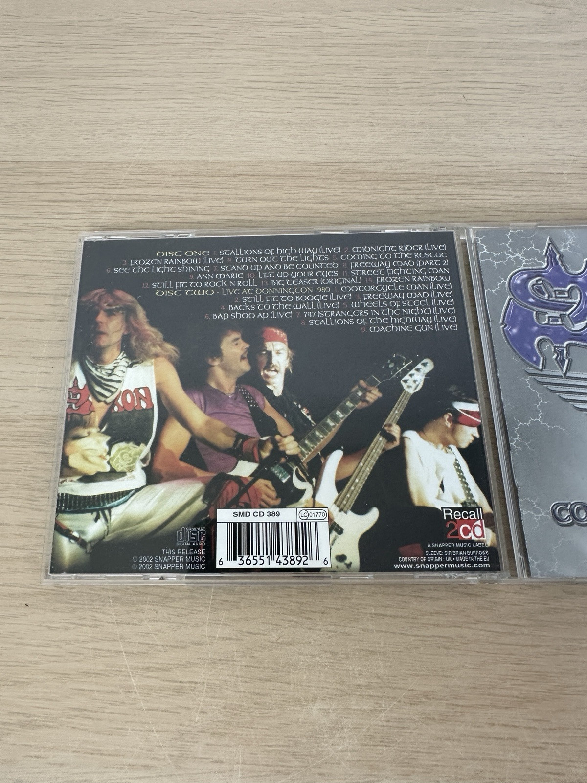 SAXON - Coming To The Rescue - 2 CD Set - UK Import - Live Recording - Snapper