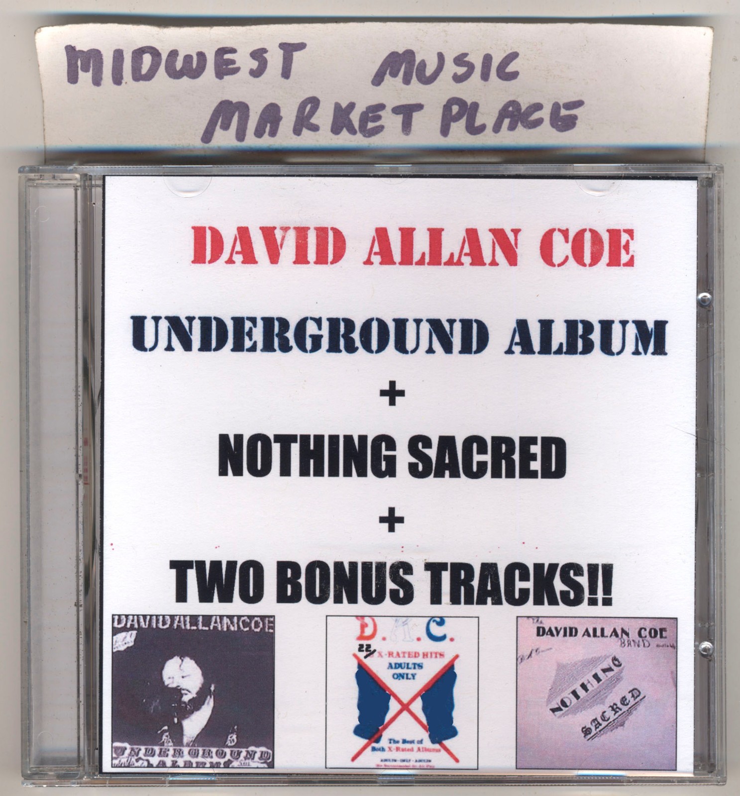David Allan Coe- 22 X-Rated Hits CD - Brand New MINT Sealed CD - Underground +