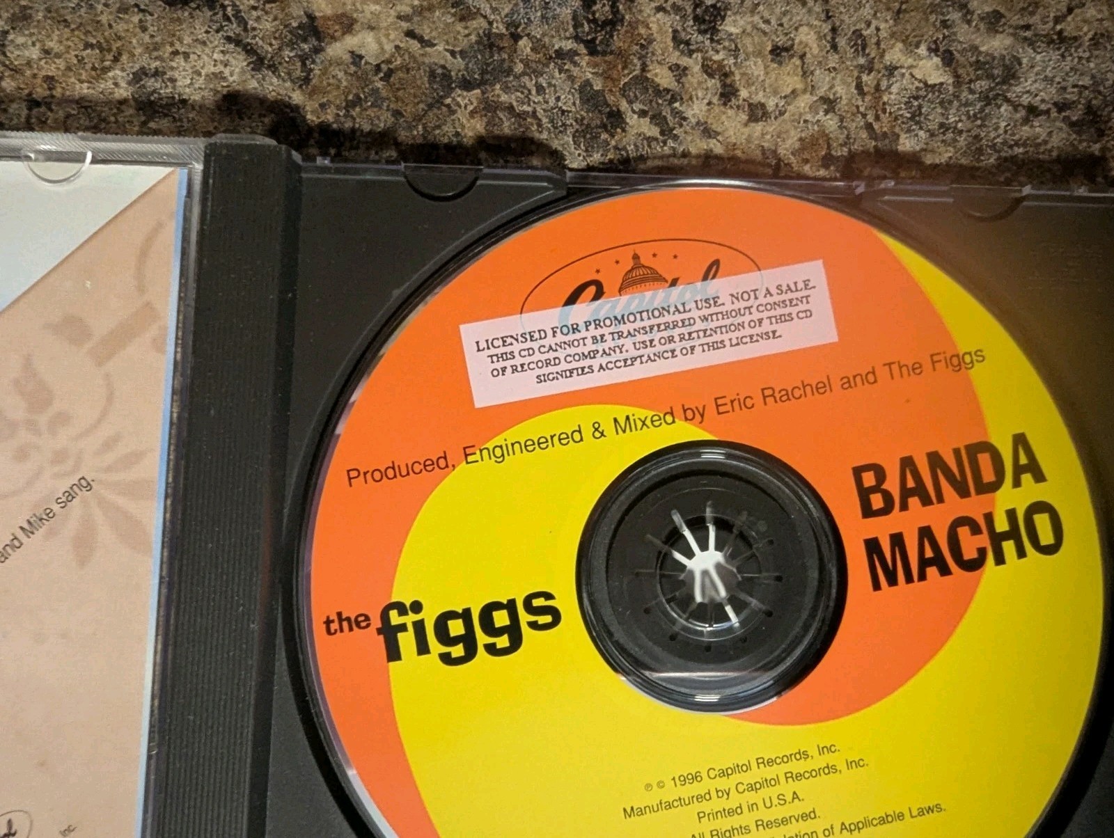 The Figgs - Banda Macho Cd Promo Rock Power Pop Garage Rock Punk Cd=VG+/A=EX