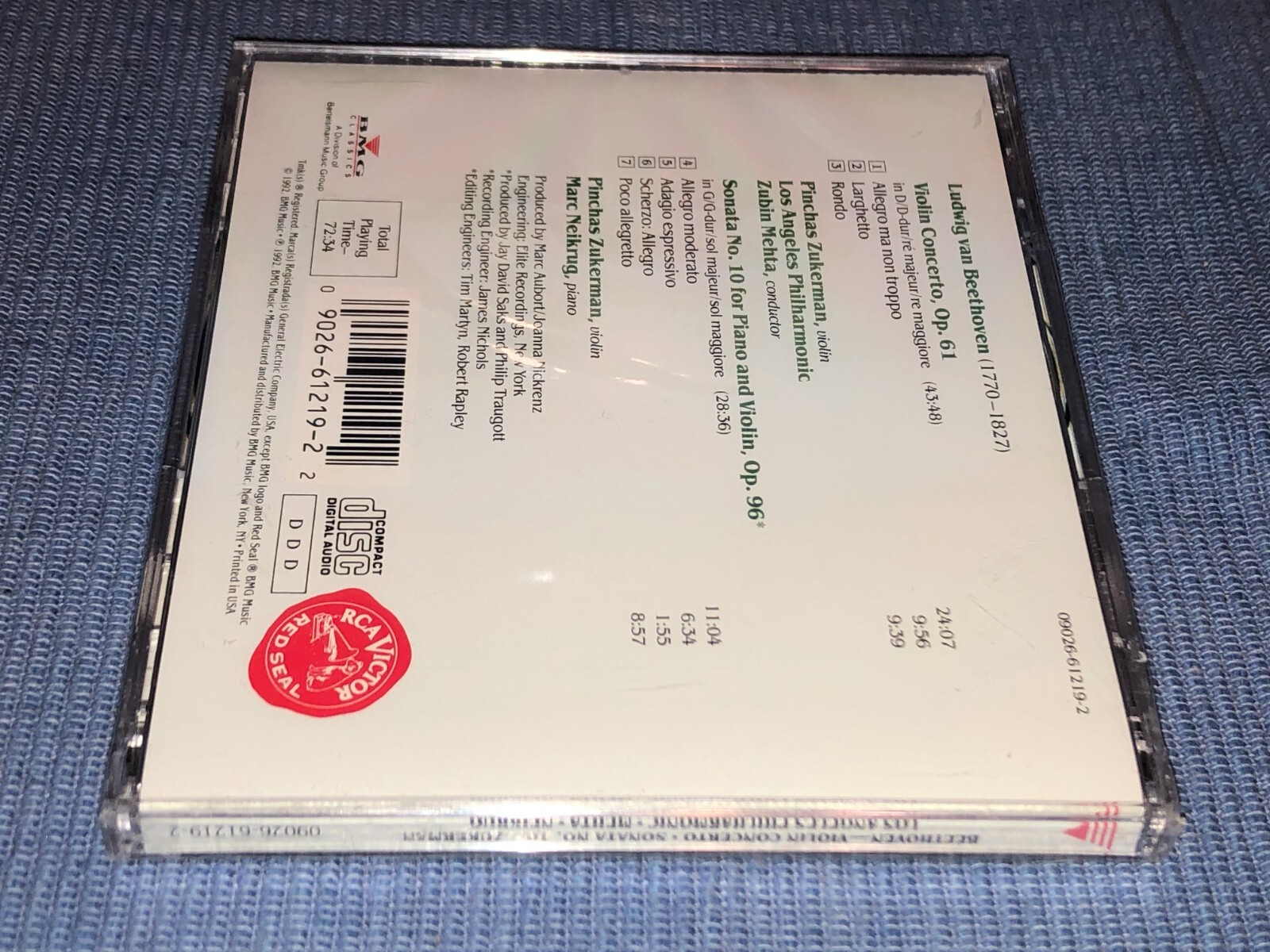 Beethoven Violin Concerto - Zubin Mehta - Los Angeles Philharmonic - New CD
