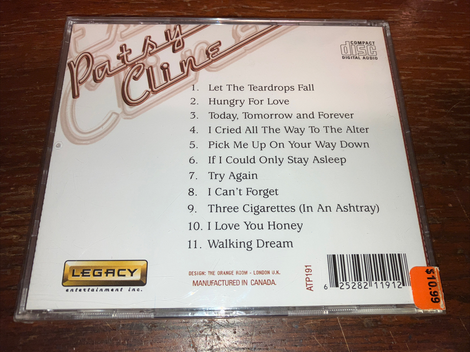 PATSY CLINE - CD - Legacy Recordings - New Sealed - Country Classics - 11 Track