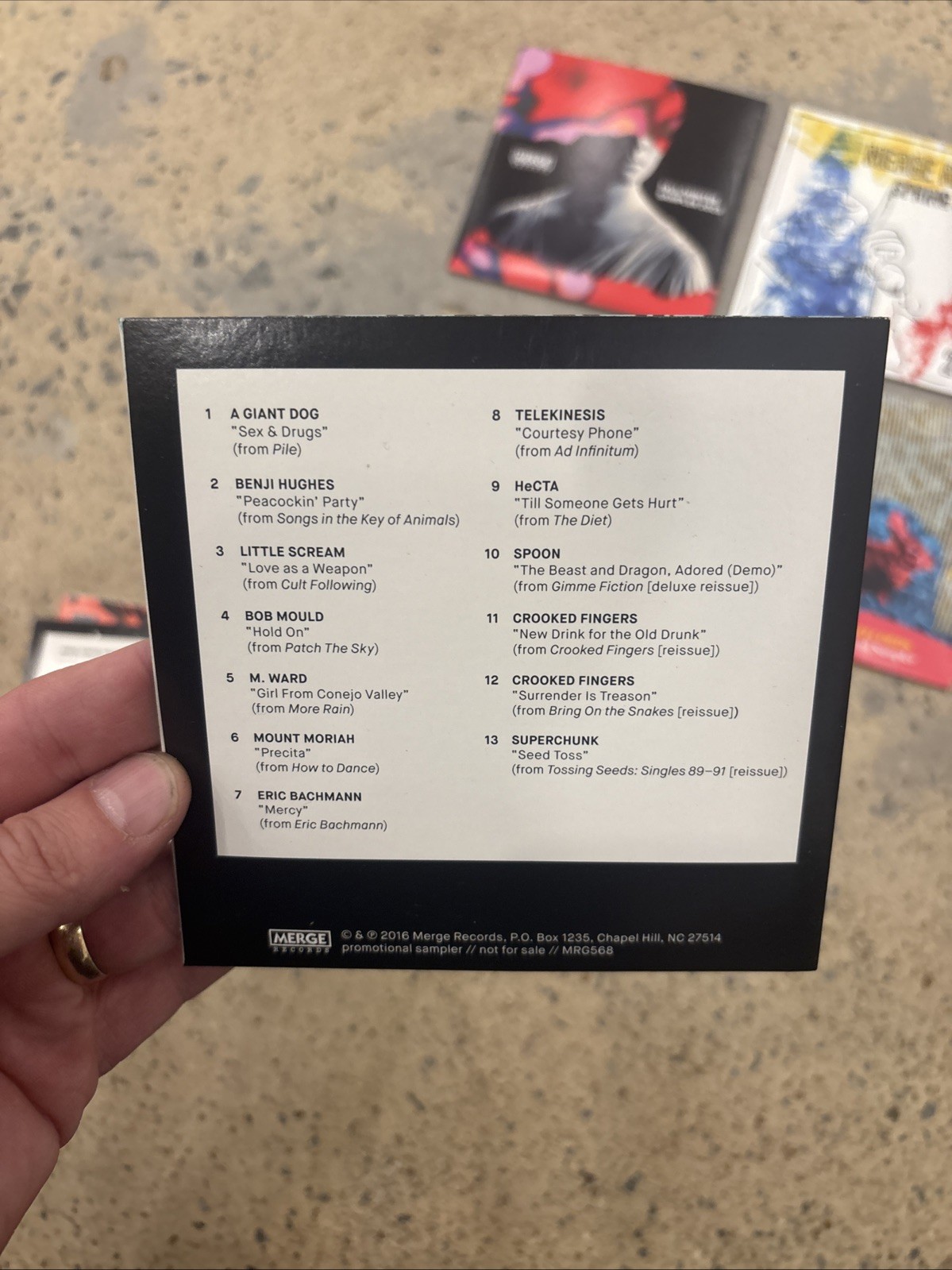 Merge Records Cd Sampler Lot (8) Indie Rock 00’s Spoon Mountain Goats Fruit Bats