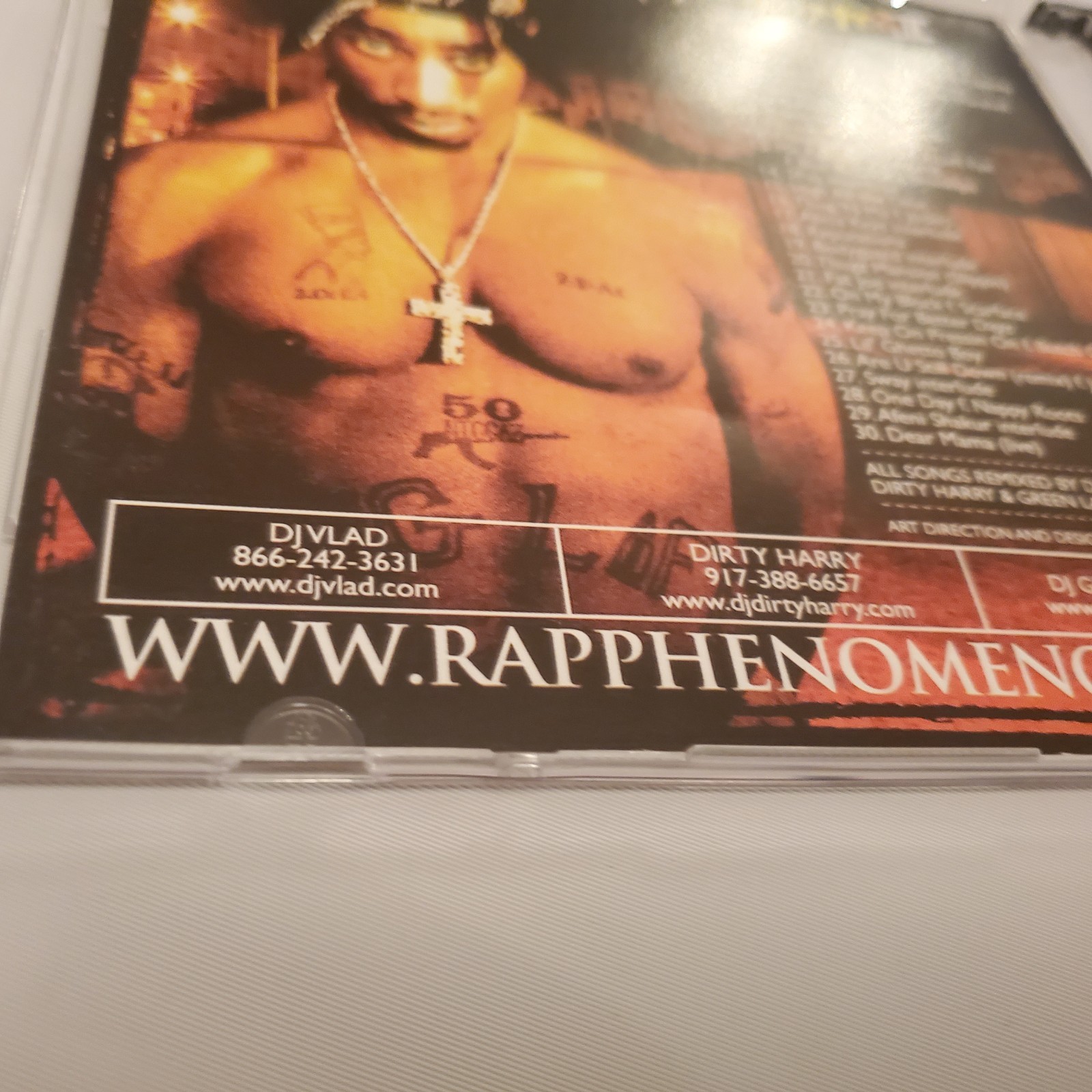 DJ Vlad tv Dirty Harry Green Lantern Present 2Pac Rap Phenomenon 2 Pac 2004 CD