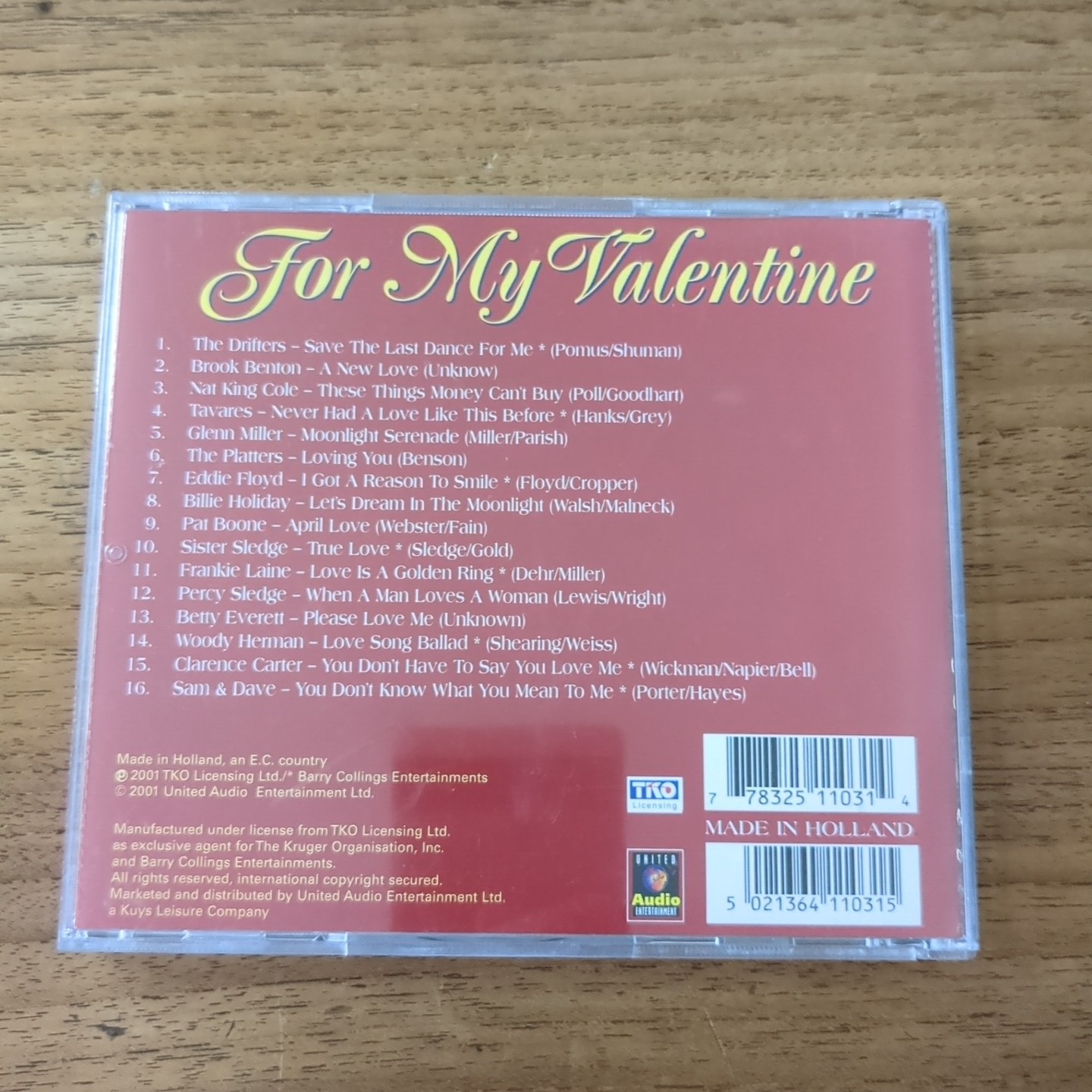 For My Valentine by Various (CD, 2004)