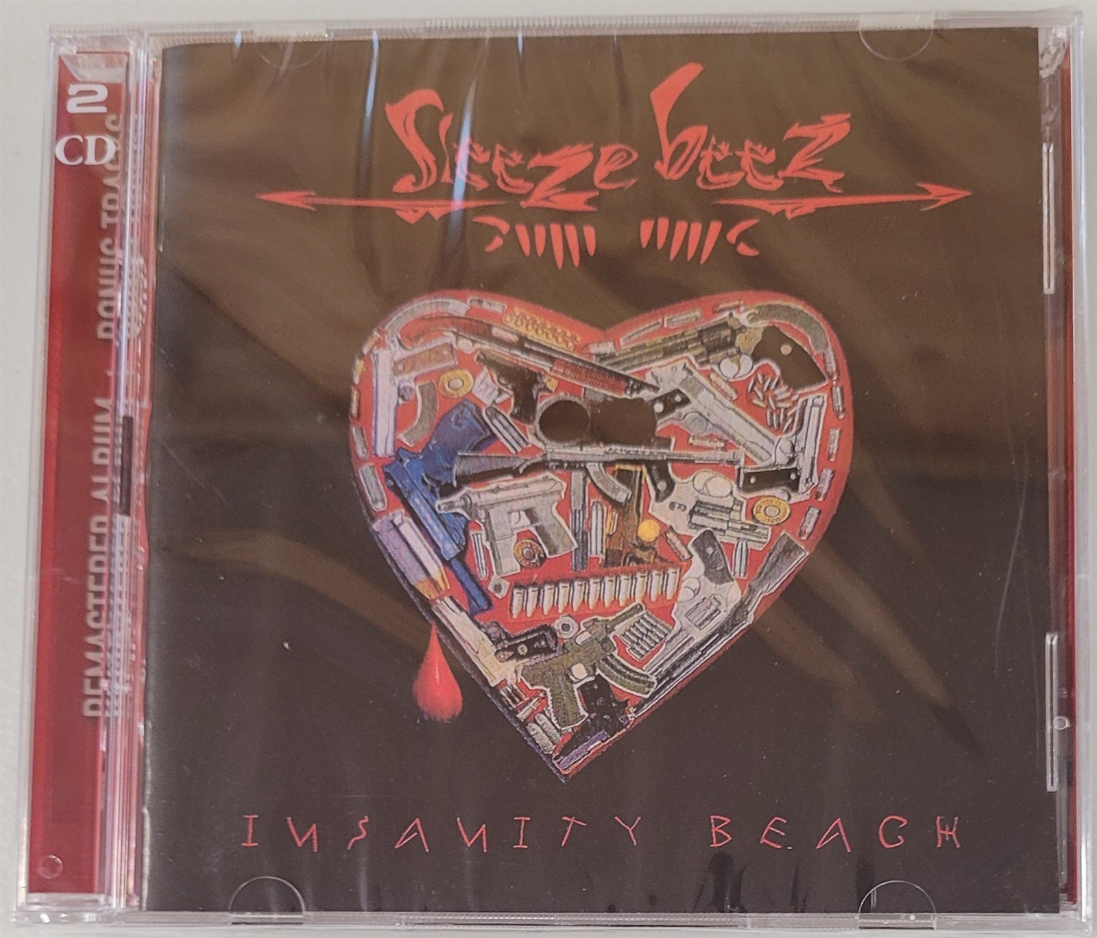 Sleeze Beez Insanity Beach + Live 2 CD new