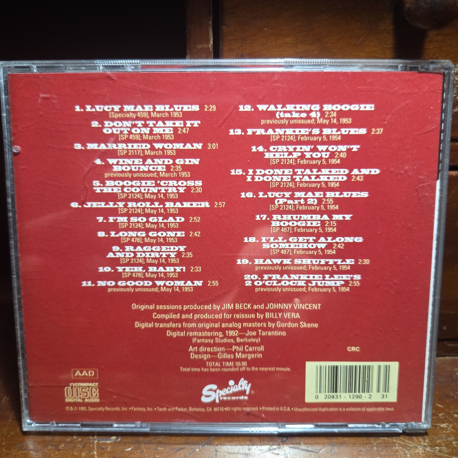 Lucy Mae Blues by Frankie Lee Sims (CD, Jul-1992, Specialty Records)