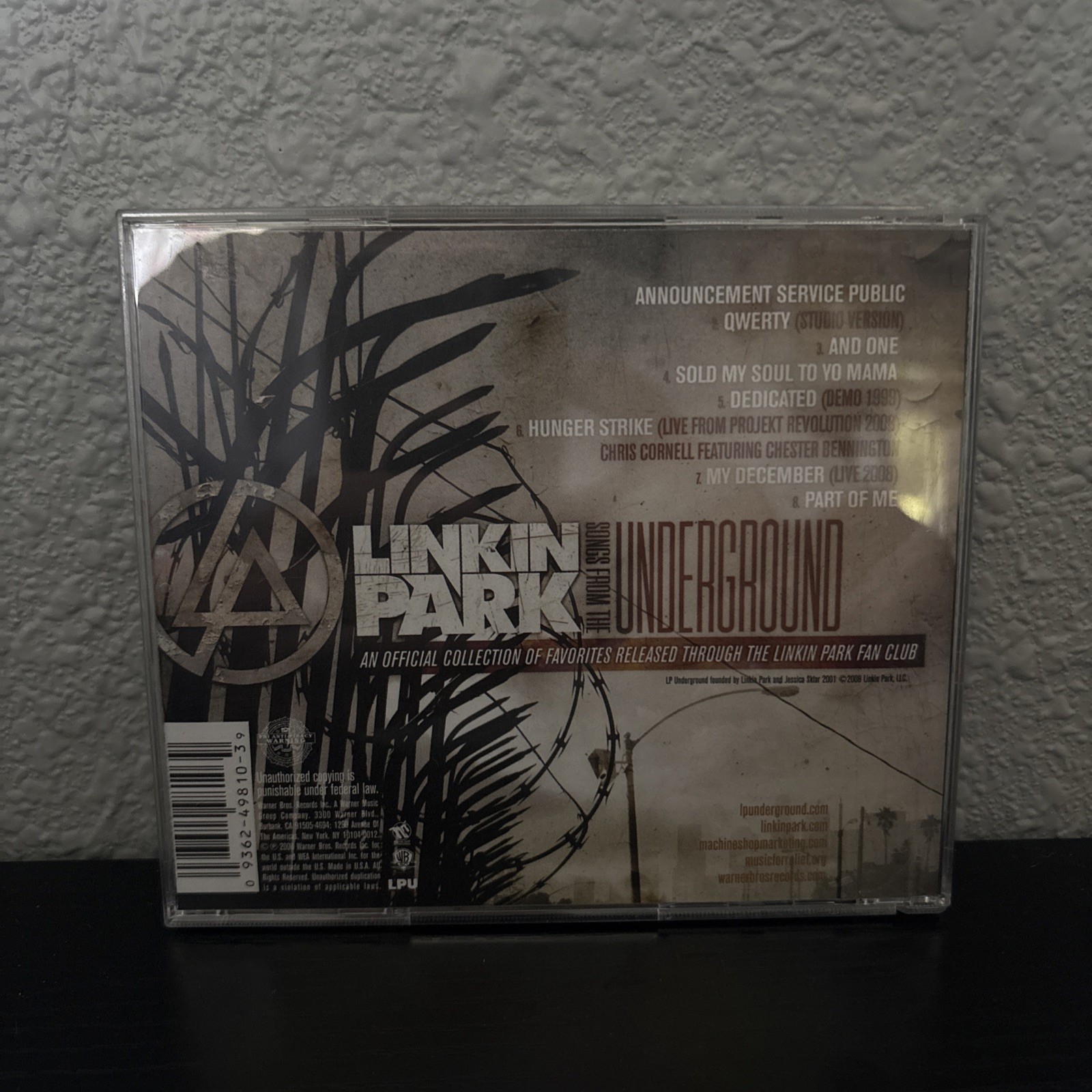 Linkin Park : Songs from the Underground EP (Warner Music 2008) CD