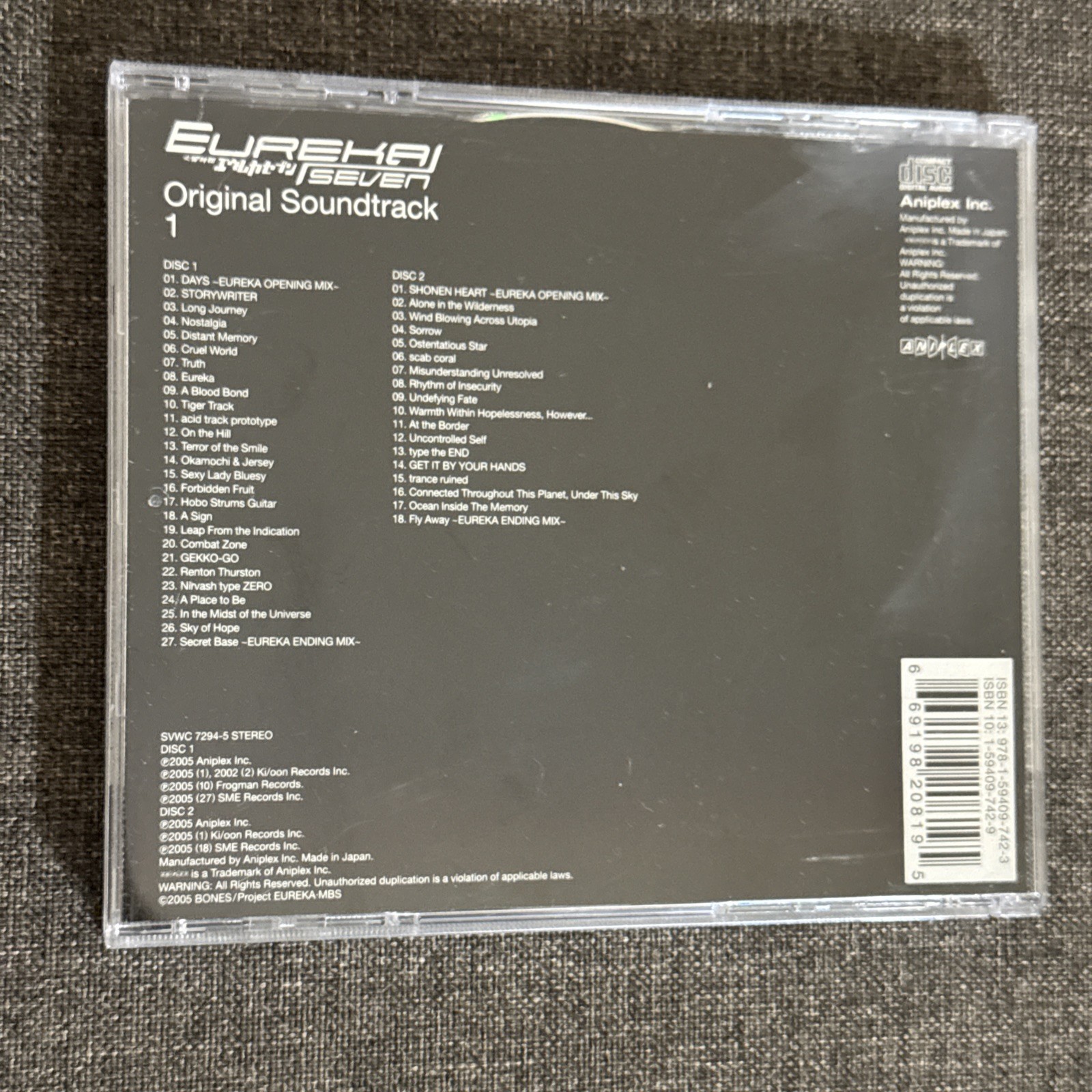 Eureka Seven Original Soundtrack (2 CD, 2006) Anime OST Bandai OOP Japan rare