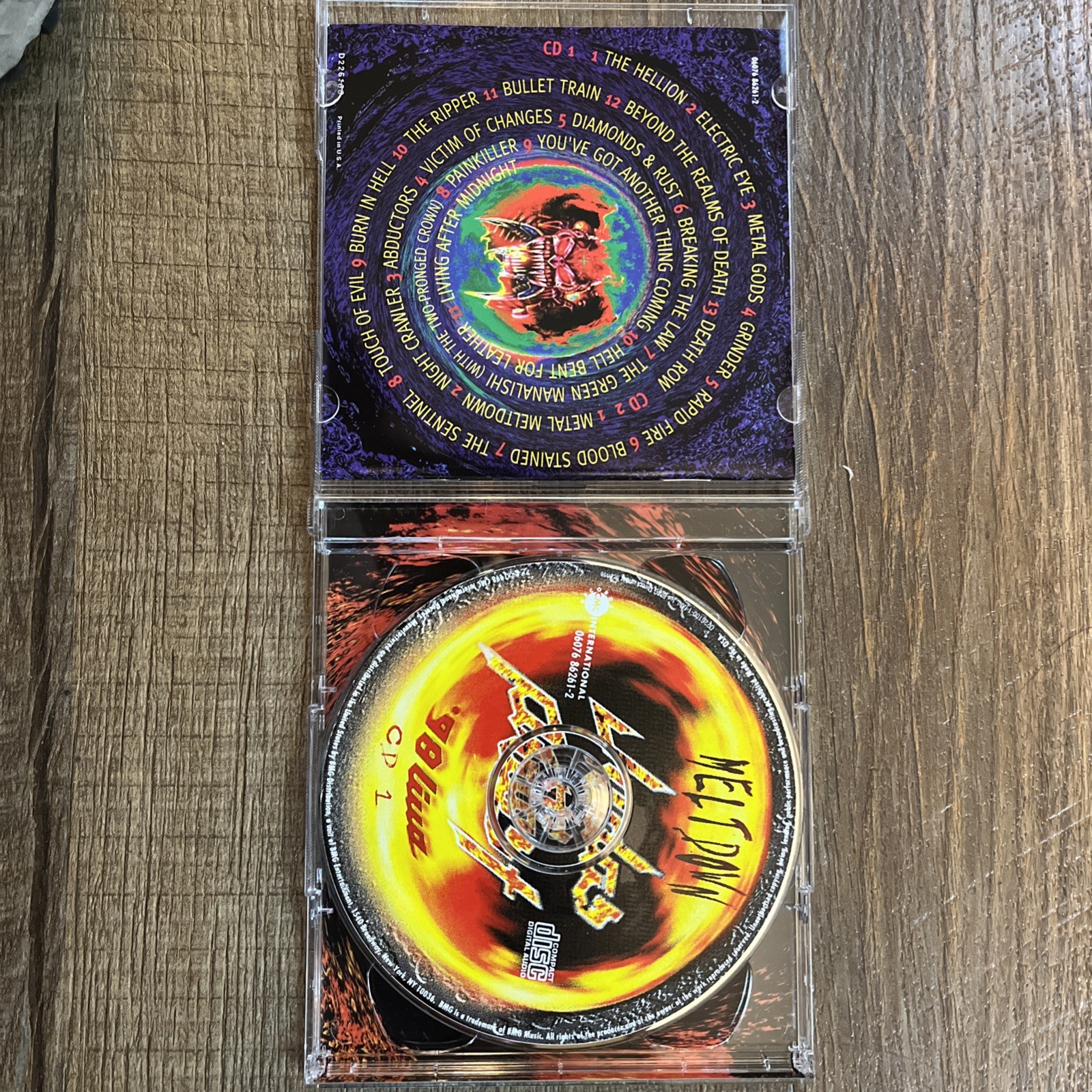 JUDAS PRIEST CD 98 Live Meltdown 2 Disc Set CMC International 1998 24 tracksMINT