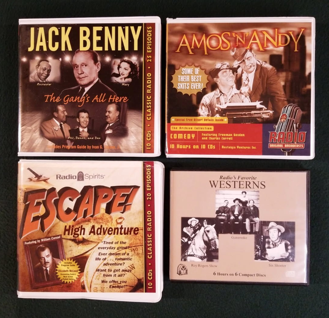 4 Classic CD Radio Shows:Jack Benny The Gangs All Here, Amos & Andy, Escape, And