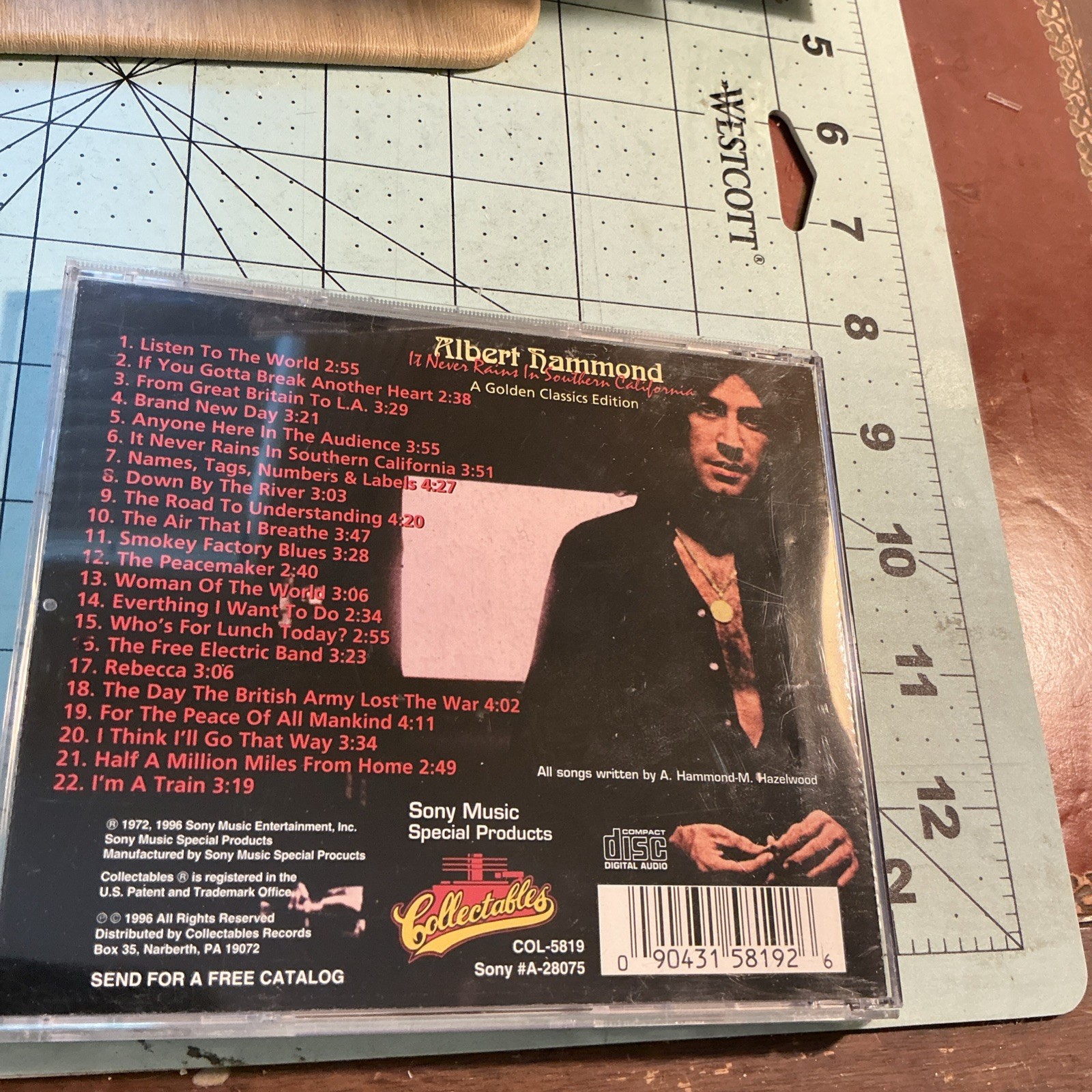 Albert Hammond- It Never Rains In Southern California CD