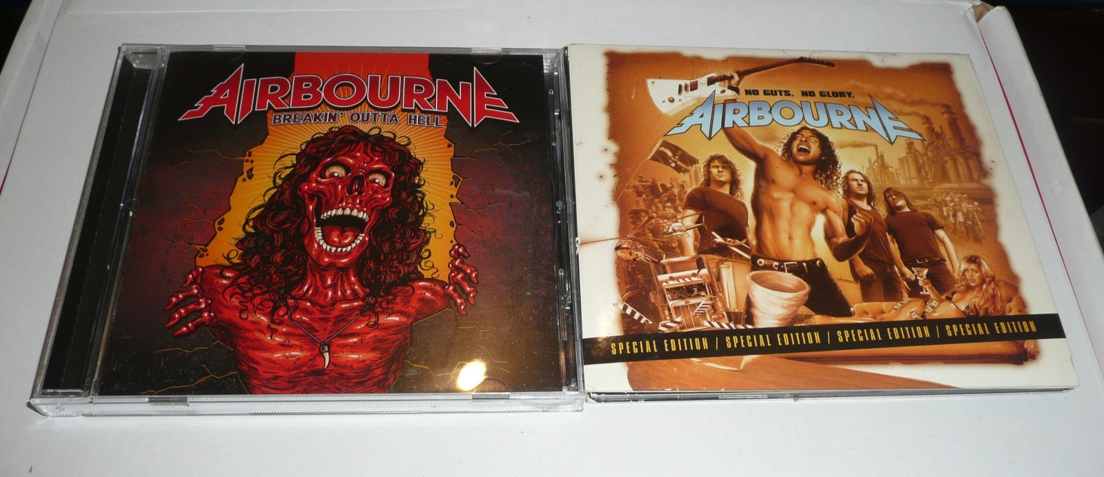 Airbourne ‎– No Guts. No Glory. SPECIAL EDITION + Breakin Out of Hell CD Lot
