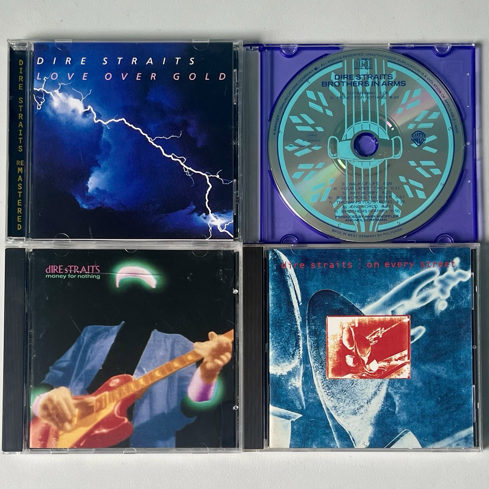 Dire Straits Love Over Gold CD Brothers in Arms CD Money For Nothing 1982-1991