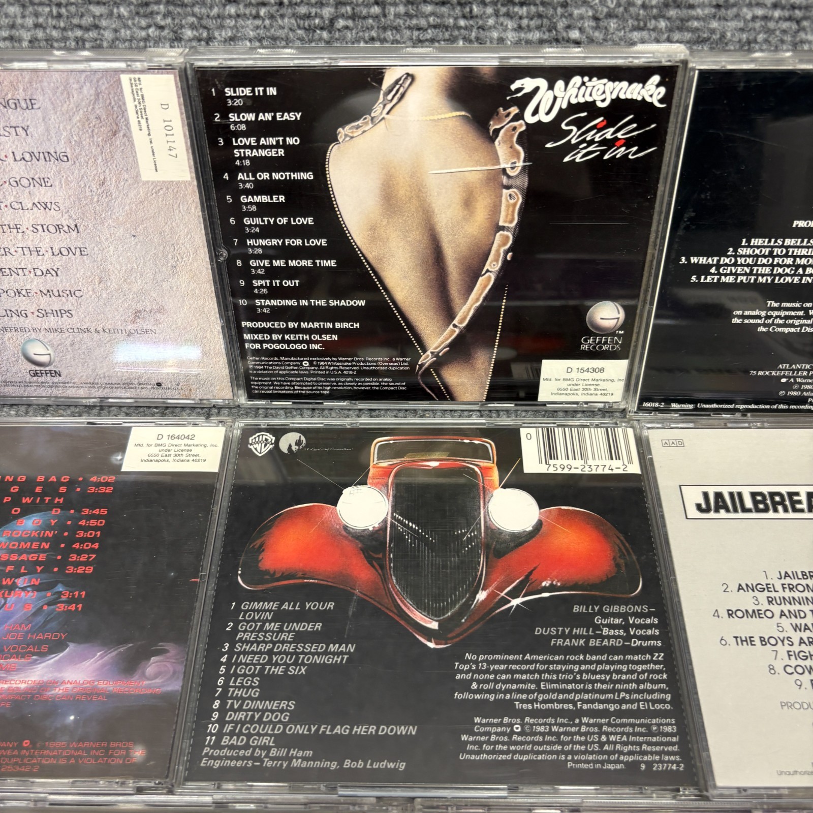 Classic Hard Rock CD Lot AC/DC ZZ Top Tesla Whitesnake Thin Lizzy