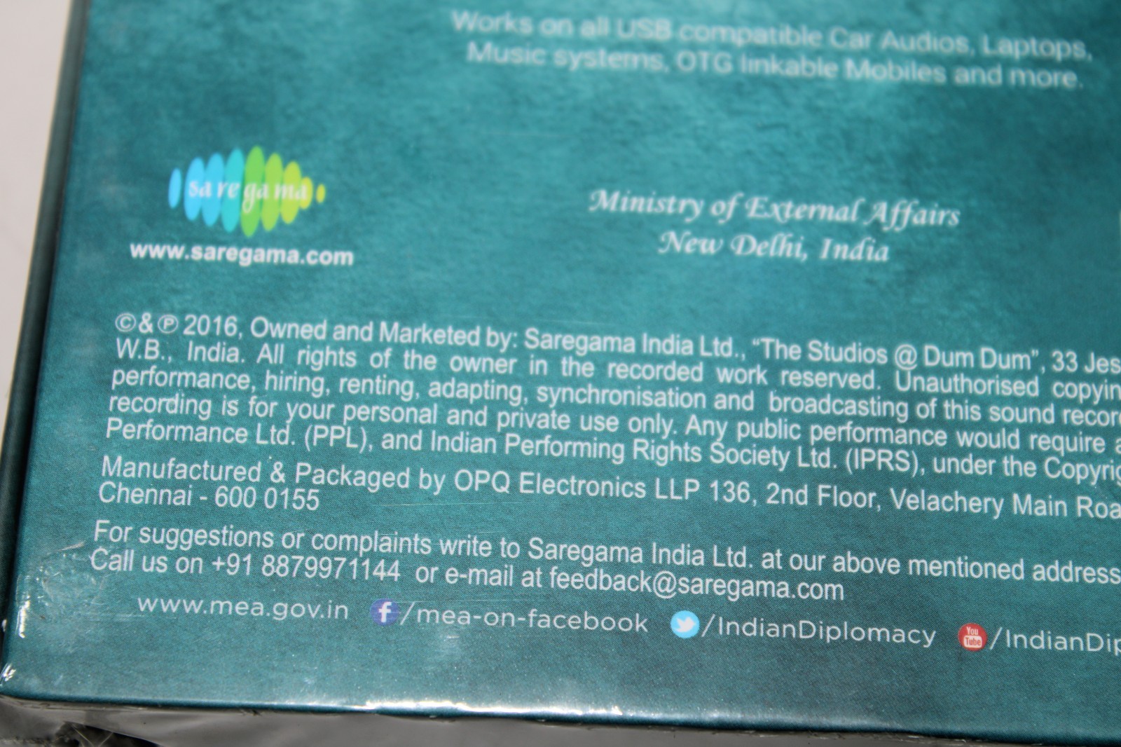 Original Classic Bollywood Timeless MEA Signature Collection Audio USB Music