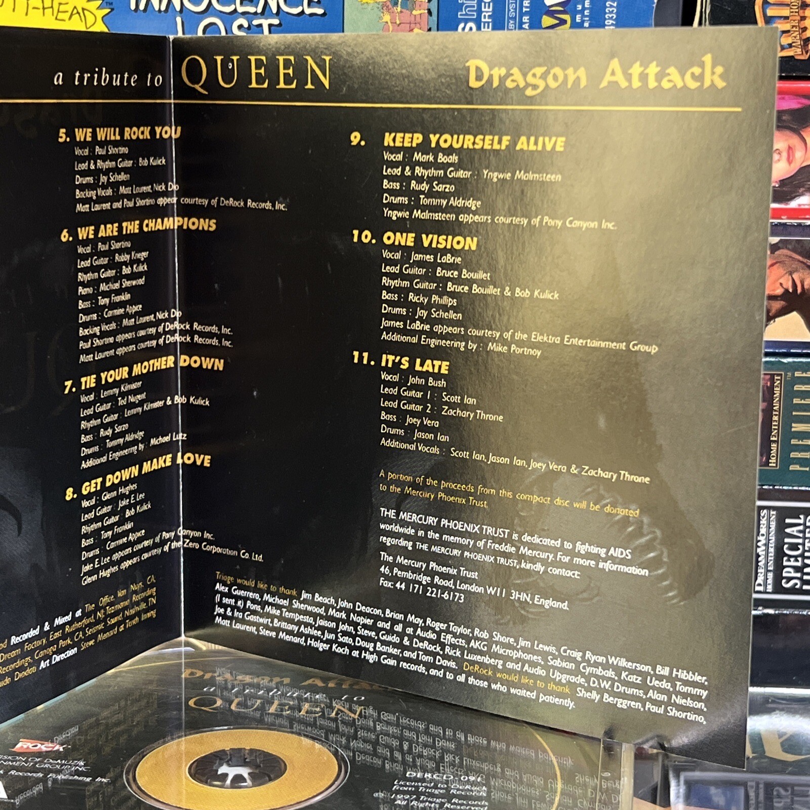 Dragon Attack Queen Tribute 1997 CD Marty Friedman Yngwie Jake E Lee Metal Comp