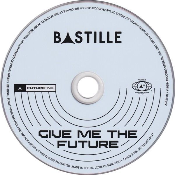 Bastille - Give Me The Future (CD Album 2022 , Virgin EMI Records EMICD 204)