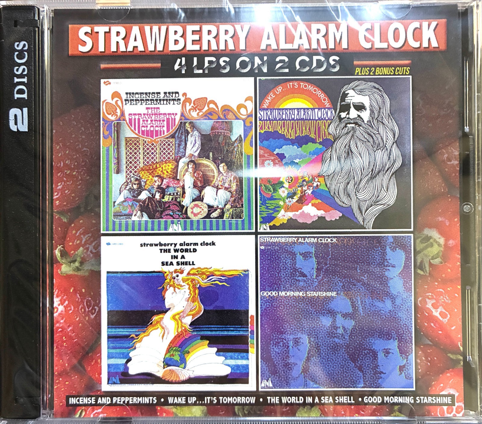 STRAWBERRY ALARM CLOCK - 4 LPs on 2 CDs (Factory Sealed Set) IMPORT - 47 Tracks