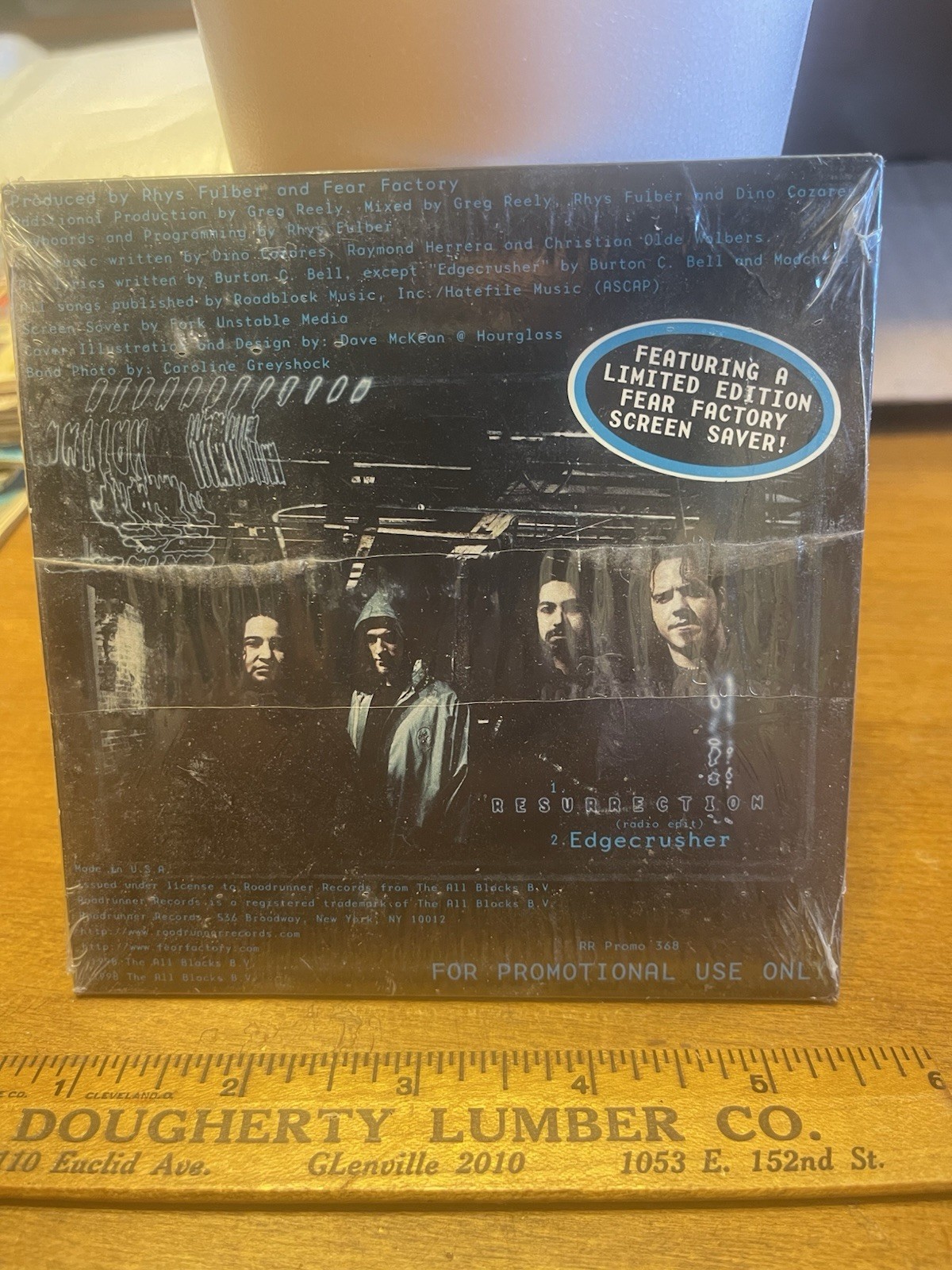 Fear Factory - Resurrection 2 Song Promo Sampler (RR Promo 368, CD 1998) NEW
