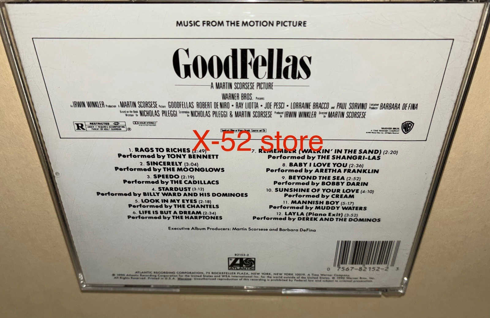 Goodfellas CD soundtrack Derek Dominos LAYLA Bobby Darin Cream Aretha Chantels