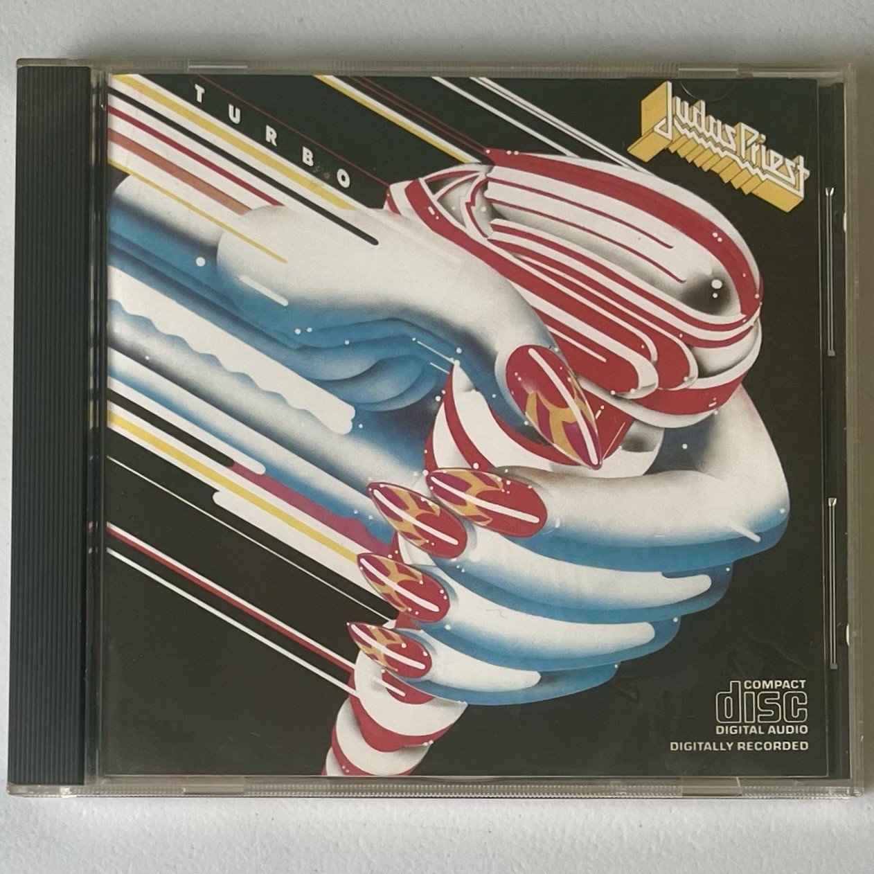 Judas Priest Turbo CD 1986 Heavy Metal Glam Synth Locked In Parental Guidance