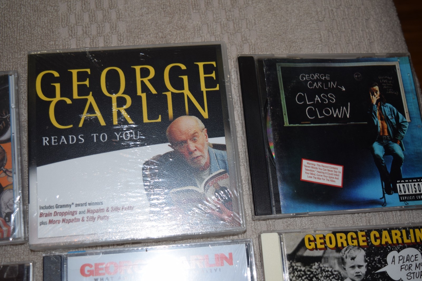 GEORGE CARLIN-"LOT OF 12 COMPACT DISC'S", 7 STILL SEALED