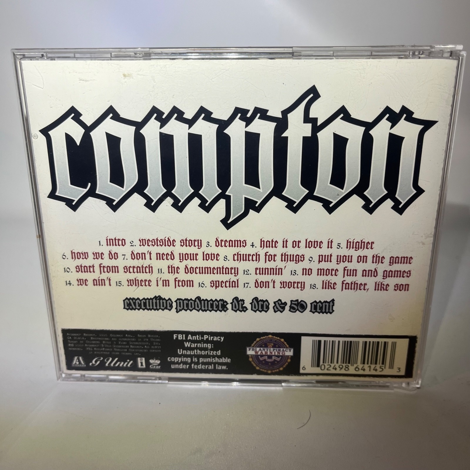 The Game The Documentary CD Album Rap & Hip-Hop G Unit 2005 Parental Advisory