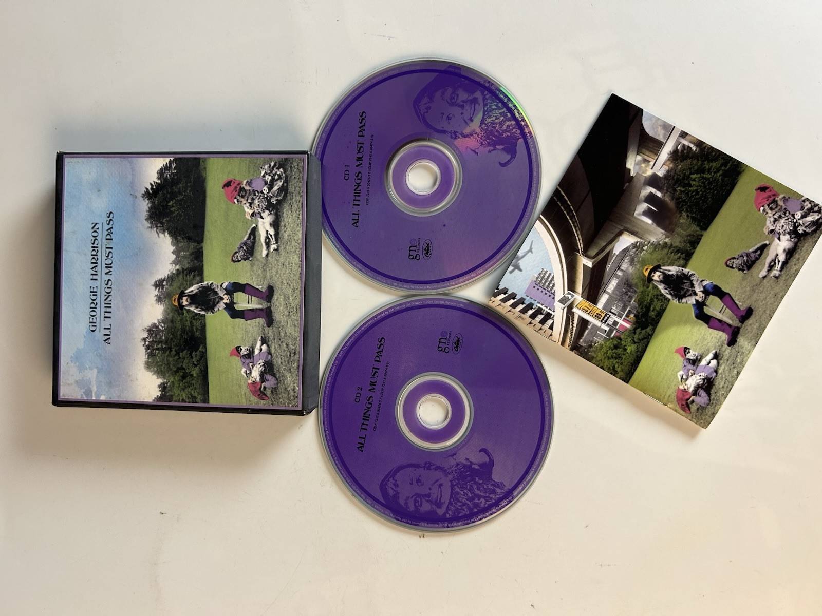 George Harrison All Things Must Pass 2 CD Box Set and Booklet Insert