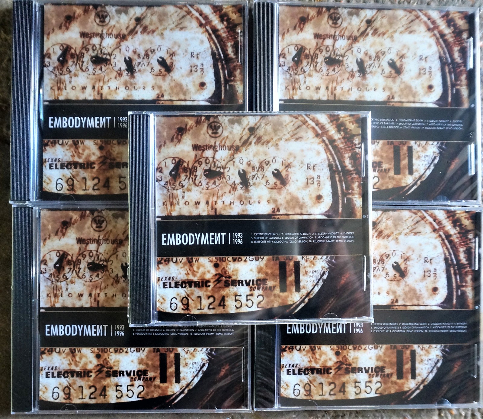 Embodyment : 1993-1996 CD Suffocation,Devourment,Carcass,Cryptopsy