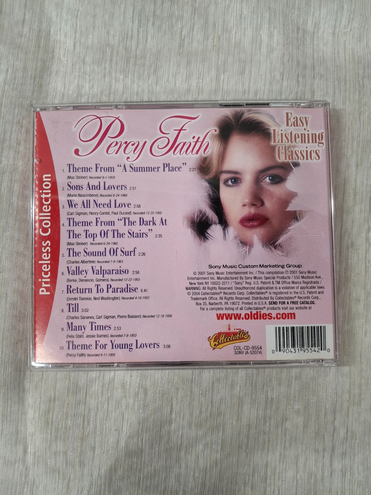 Easy Listening Classics (Collectables) by Percy Faith CD Priceless Collection V5