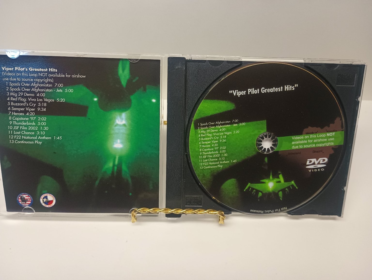 Viper Pilot's Greatest Hits DVD 2002 Military Aviation Lockheed Martin