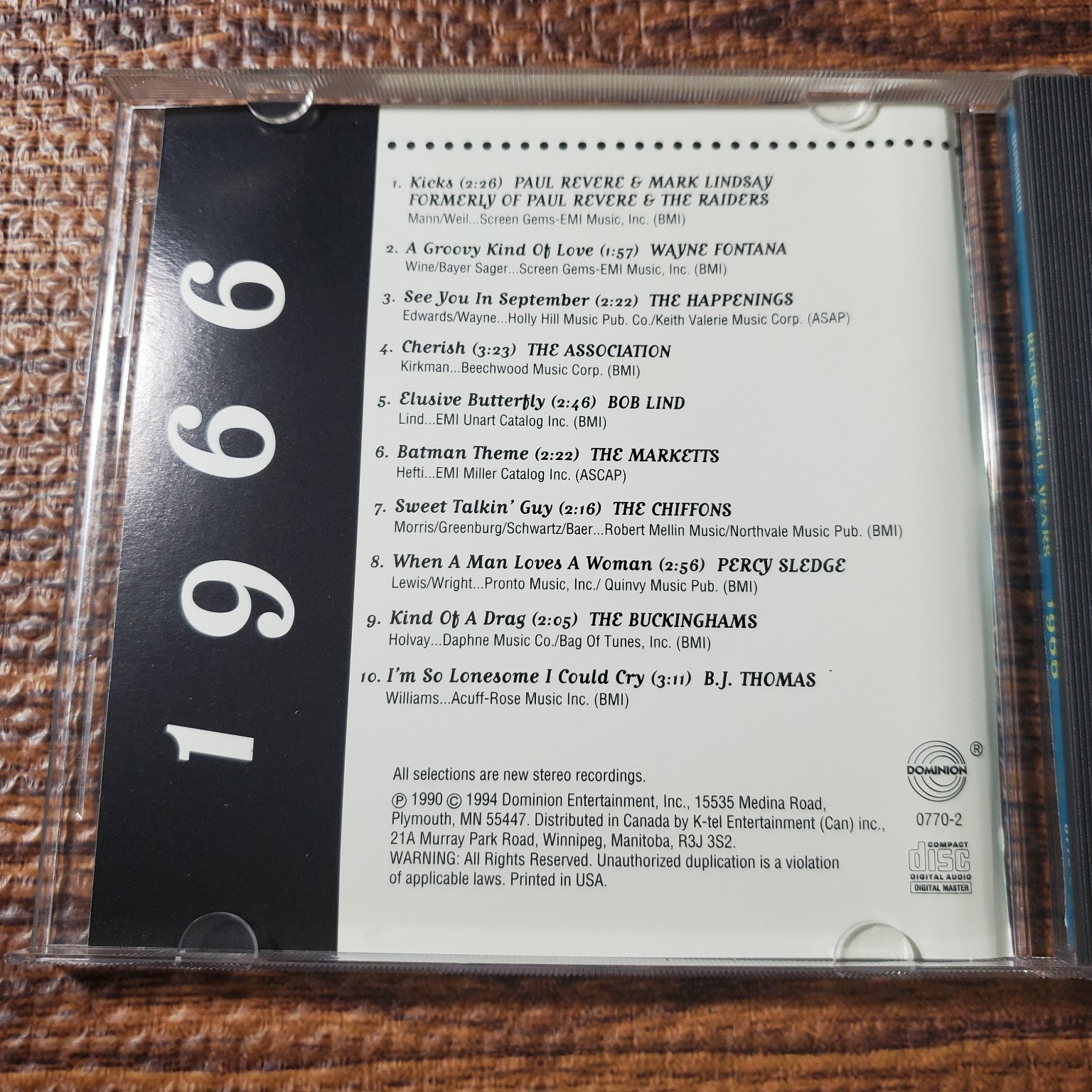 Rock-N-Roll Years 1966 CD 1994 Compilation Rock Dominion