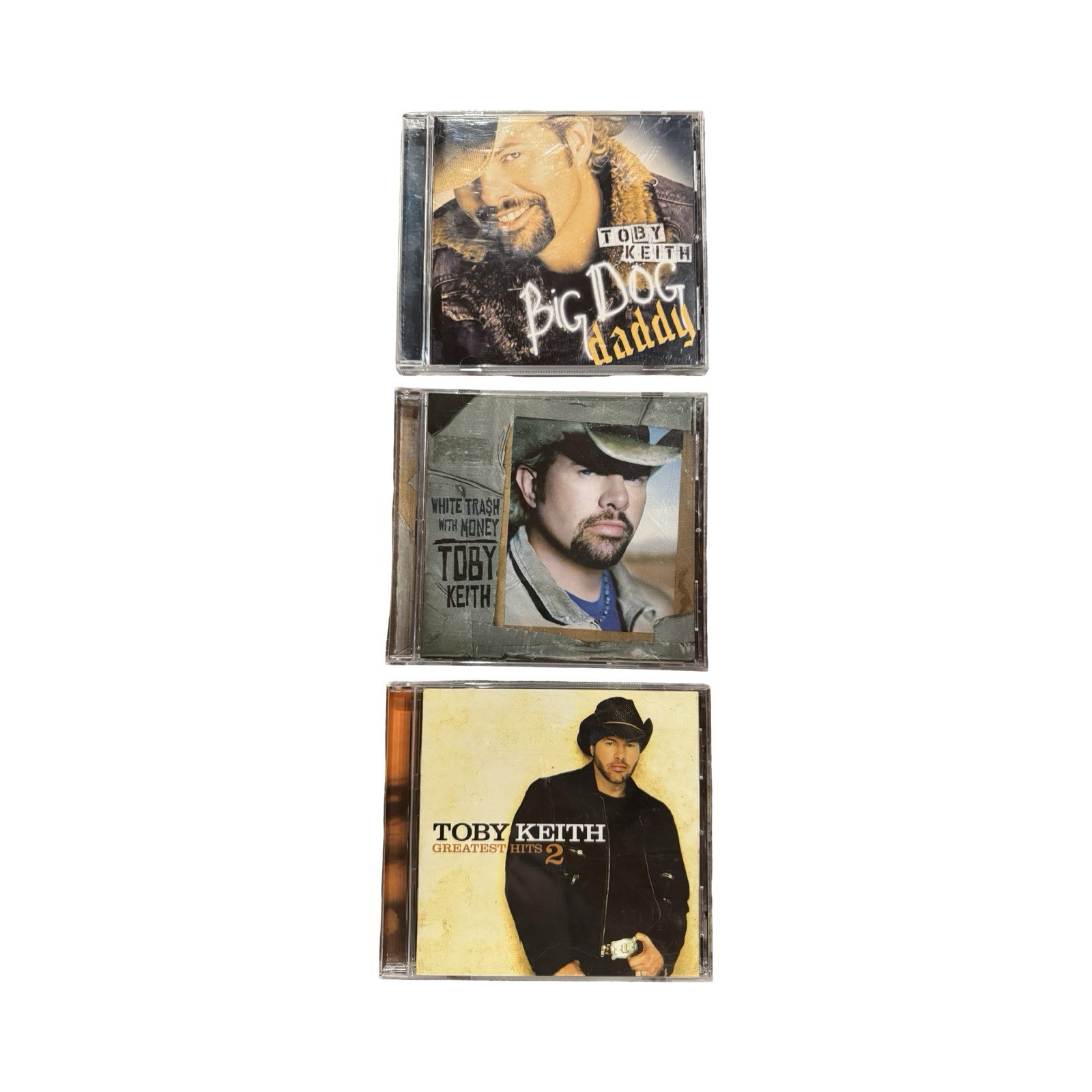 Toby Keith CD Lot of 3 Big Dog Daddy White Trash With Money Greatest Hits 2