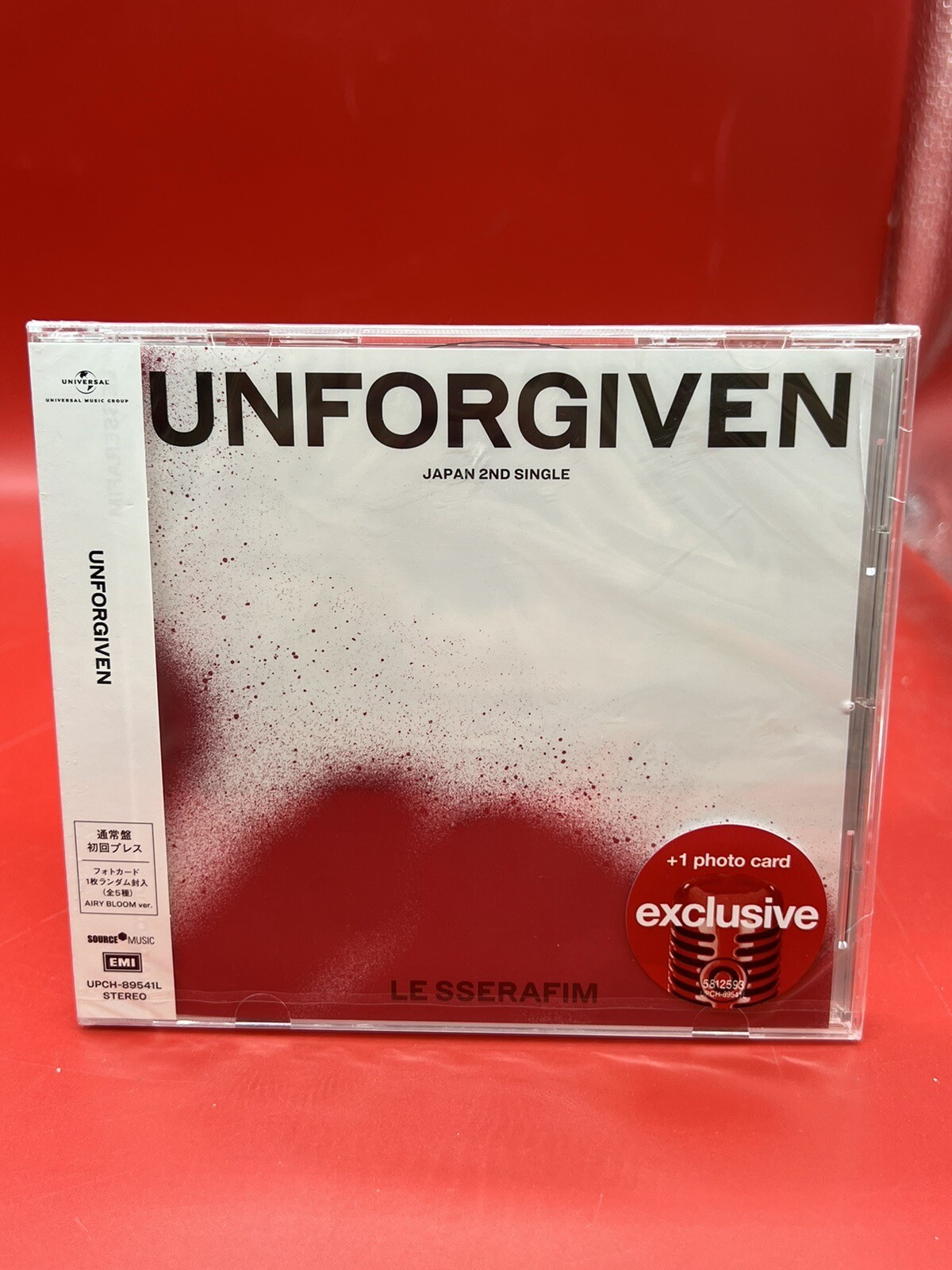 LE SSERAFIM - UNFORGIVEN - CD (K-POP) W/ LIMITED PHOTO CARD NEW/SEALED